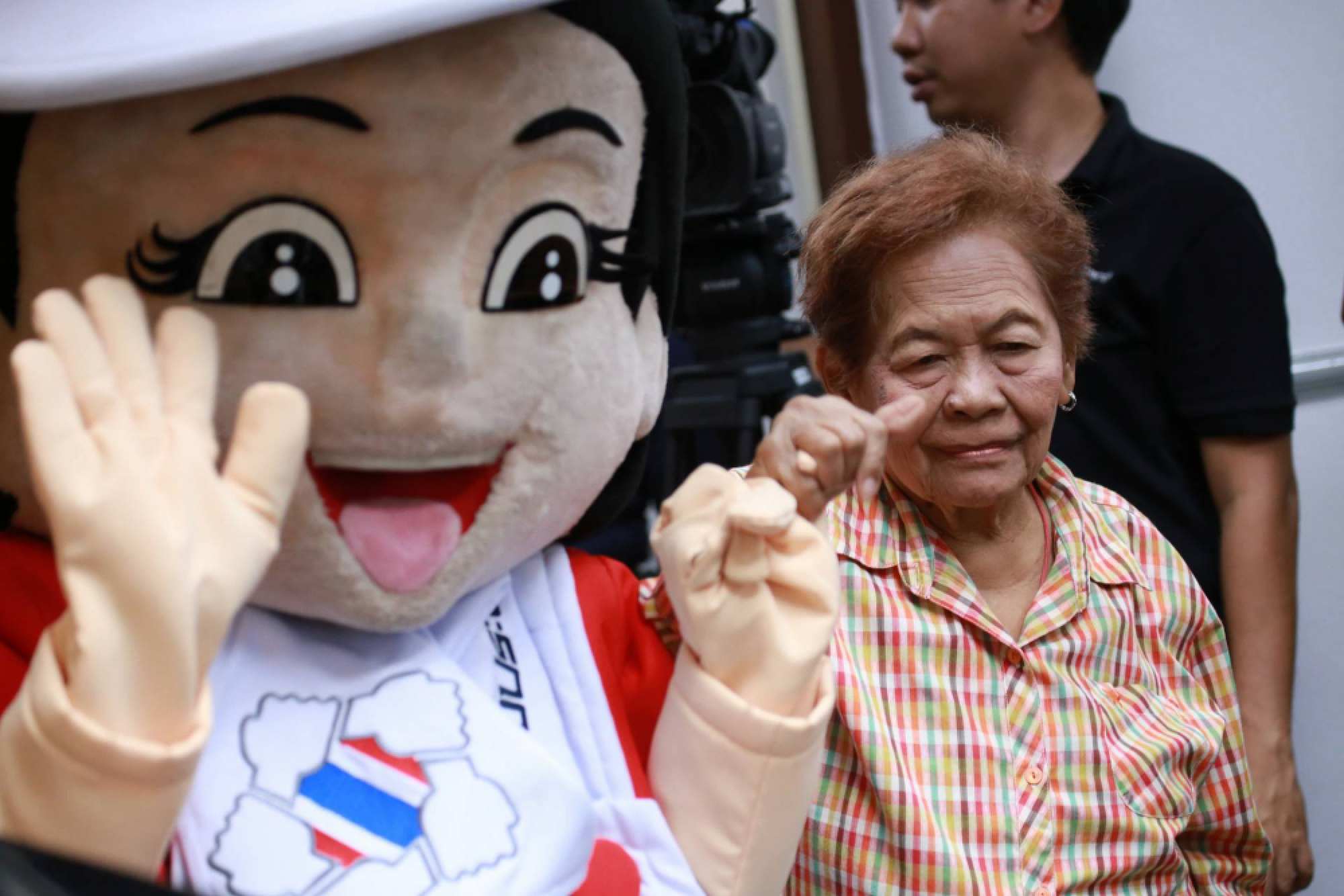 ‘Creepy’ Miss Pinky Promise mascot debuts to promote junta’s national reconciliation efforts and ‘ag