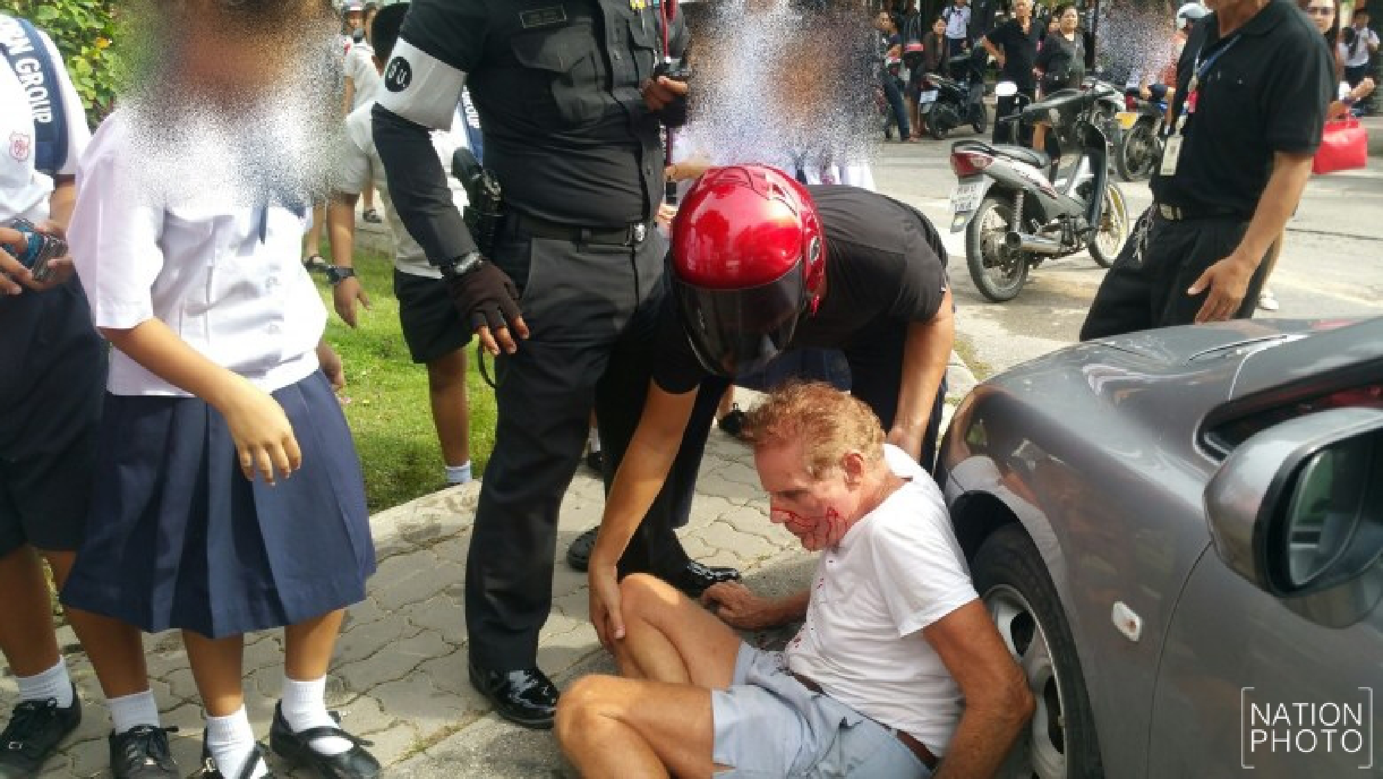 “Attempted murder" as "Australian" man punched by Thai in school says he is really British