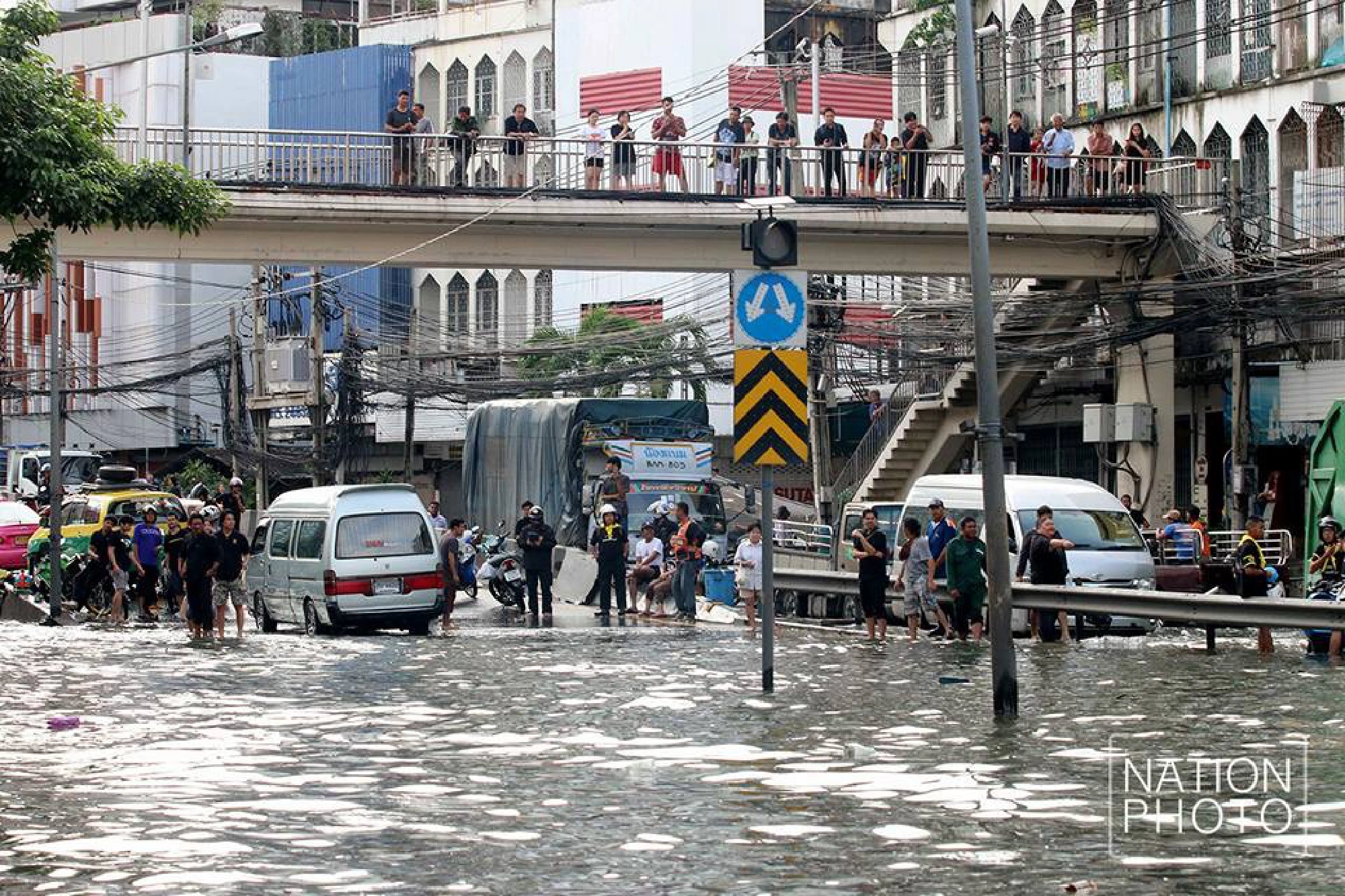 Heavy overnight rains cause flooding in Bangkok