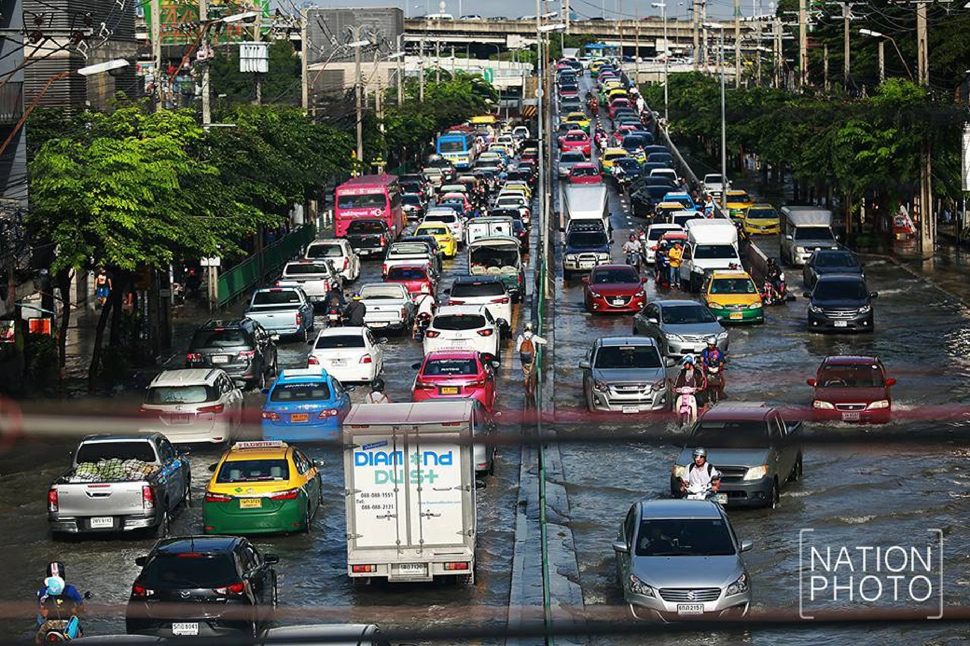 Heavy overnight rains cause flooding in Bangkok