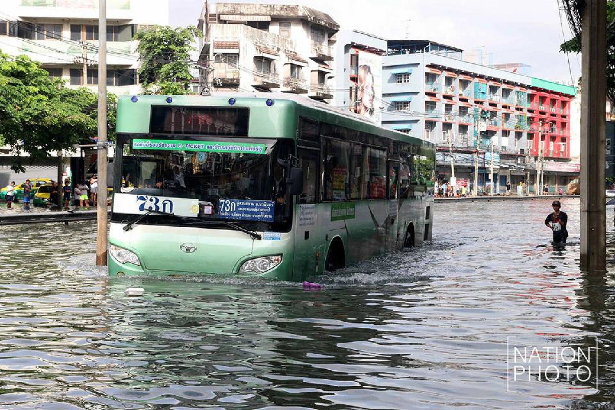 Heavy overnight rains cause flooding in Bangkok