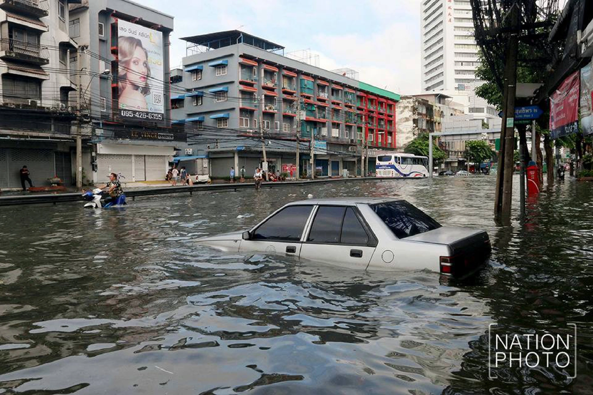 Heavy overnight rains cause flooding in Bangkok