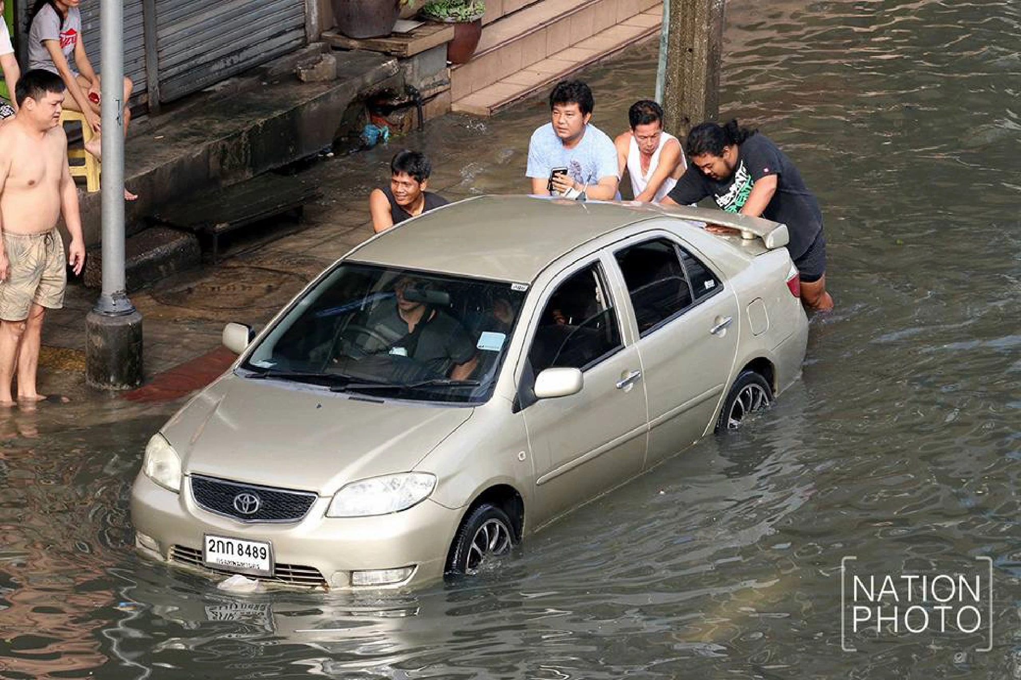 Heavy overnight rains cause flooding in Bangkok