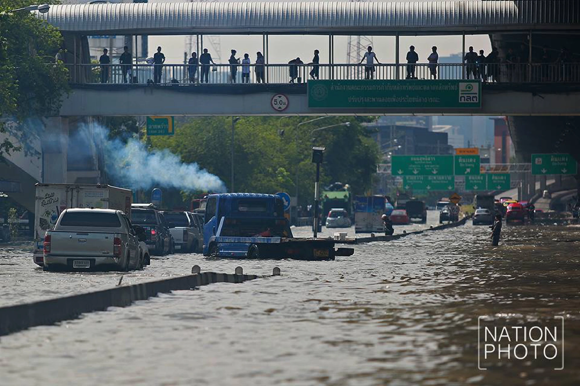 Heavy overnight rains cause flooding in Bangkok