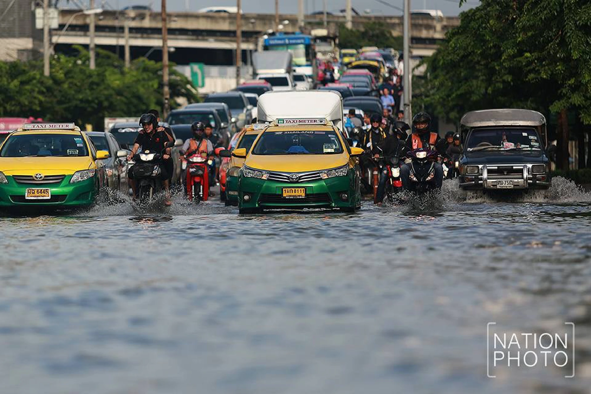 Heavy overnight rains cause flooding in Bangkok
