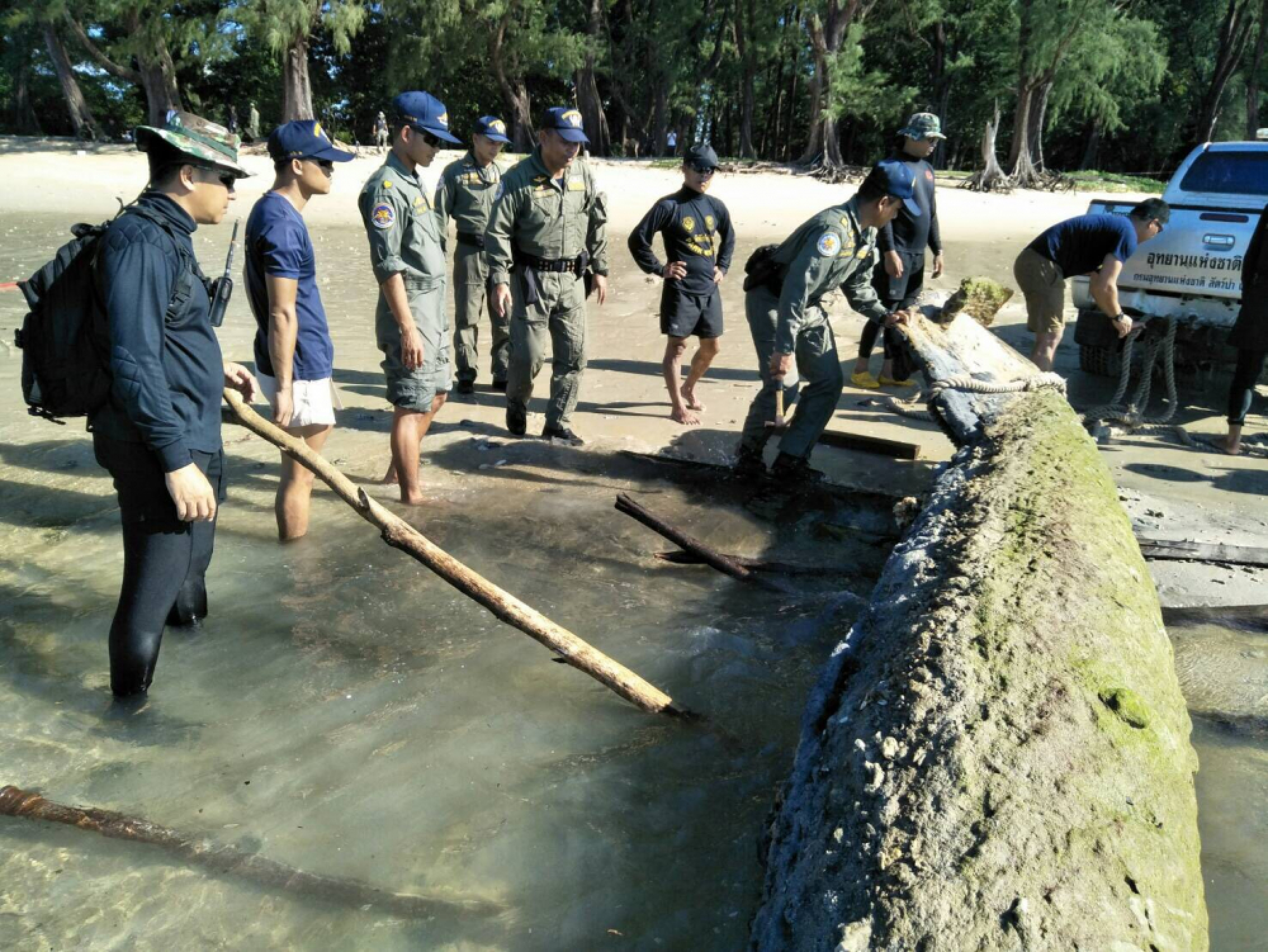 Minesweeper relic taken to Phang Nga
