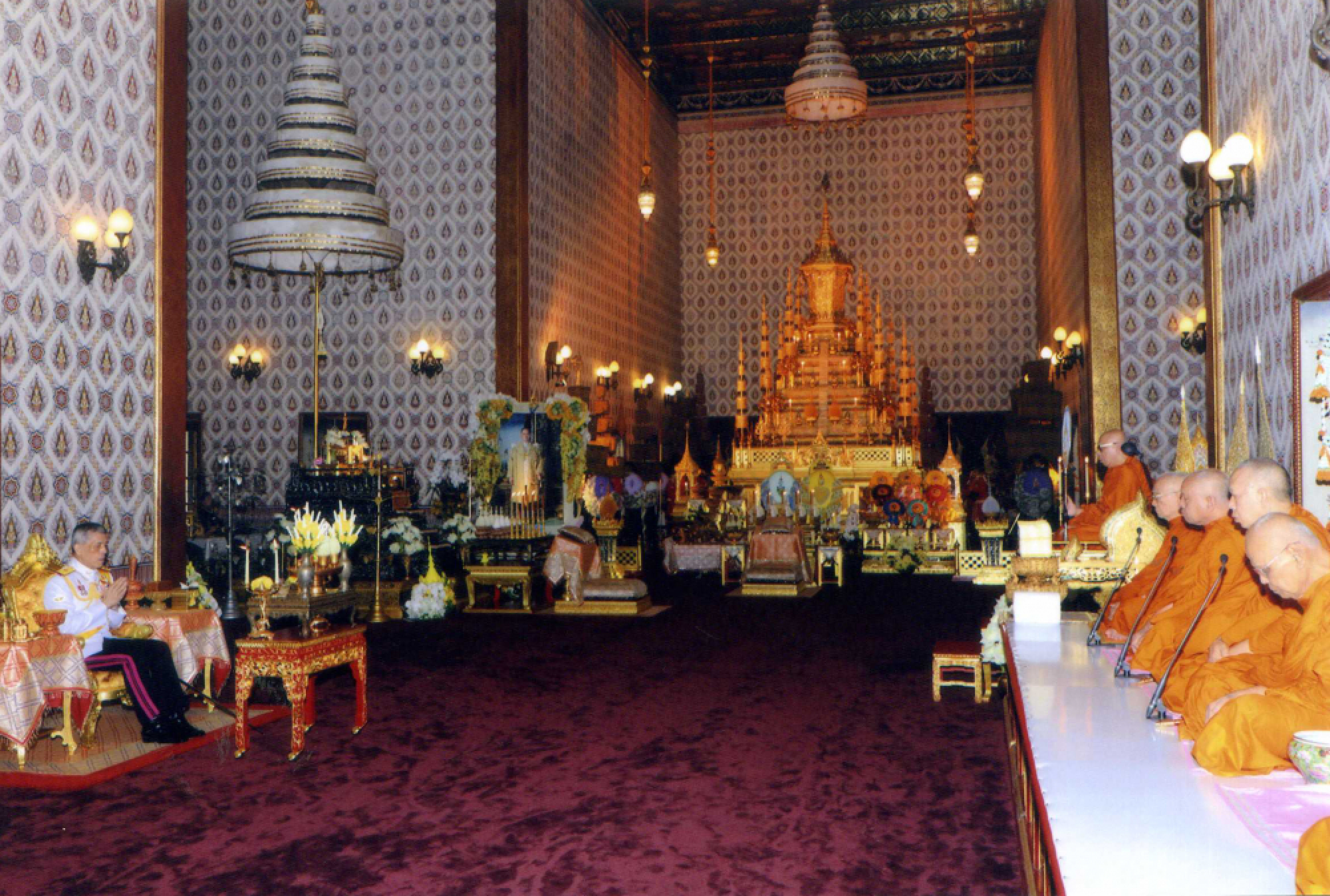 HM the King presides Royal merit-making ceremony for his father; HM King Rama IX