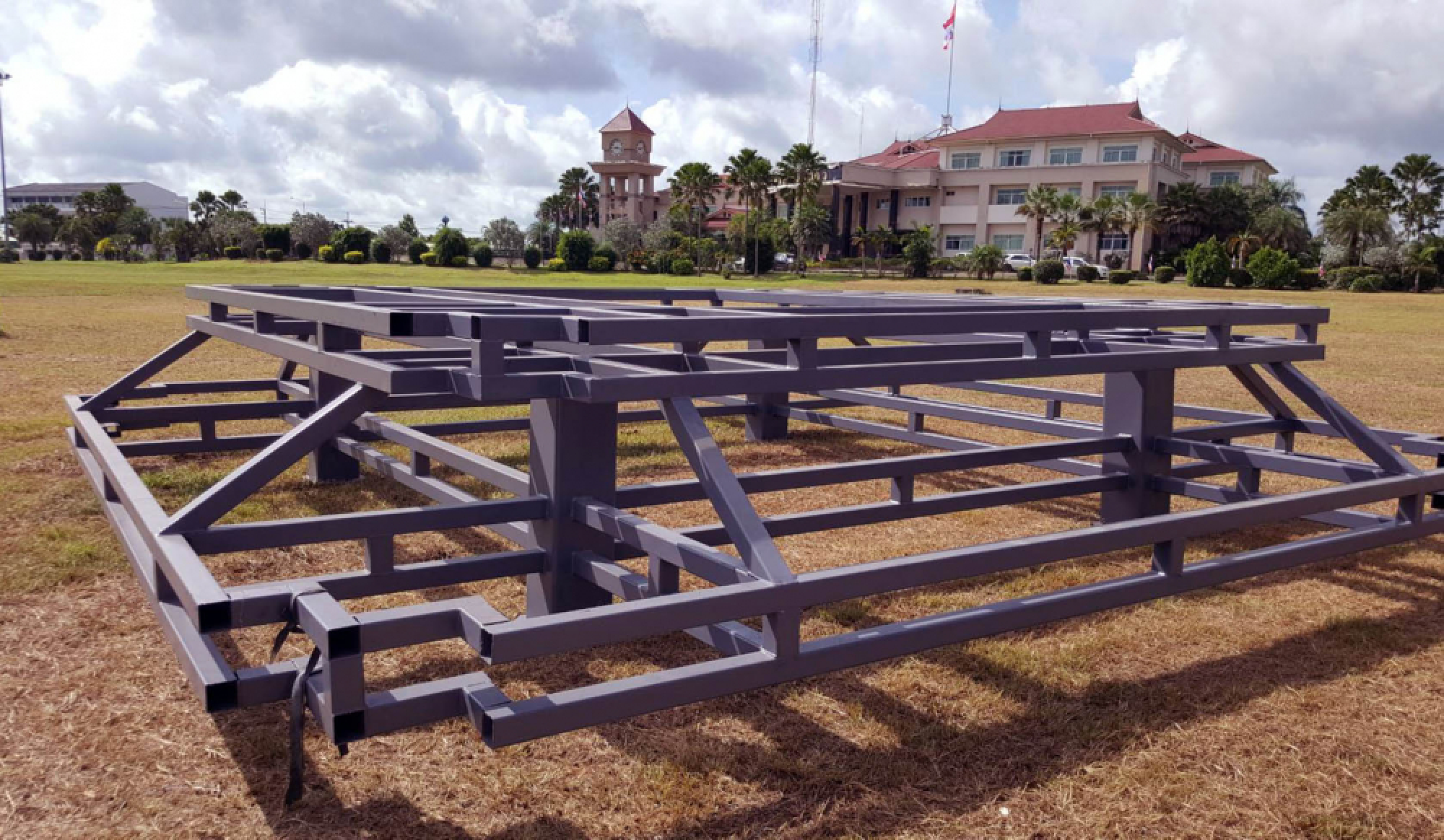 Royal Crematorium replicas being erected around the country