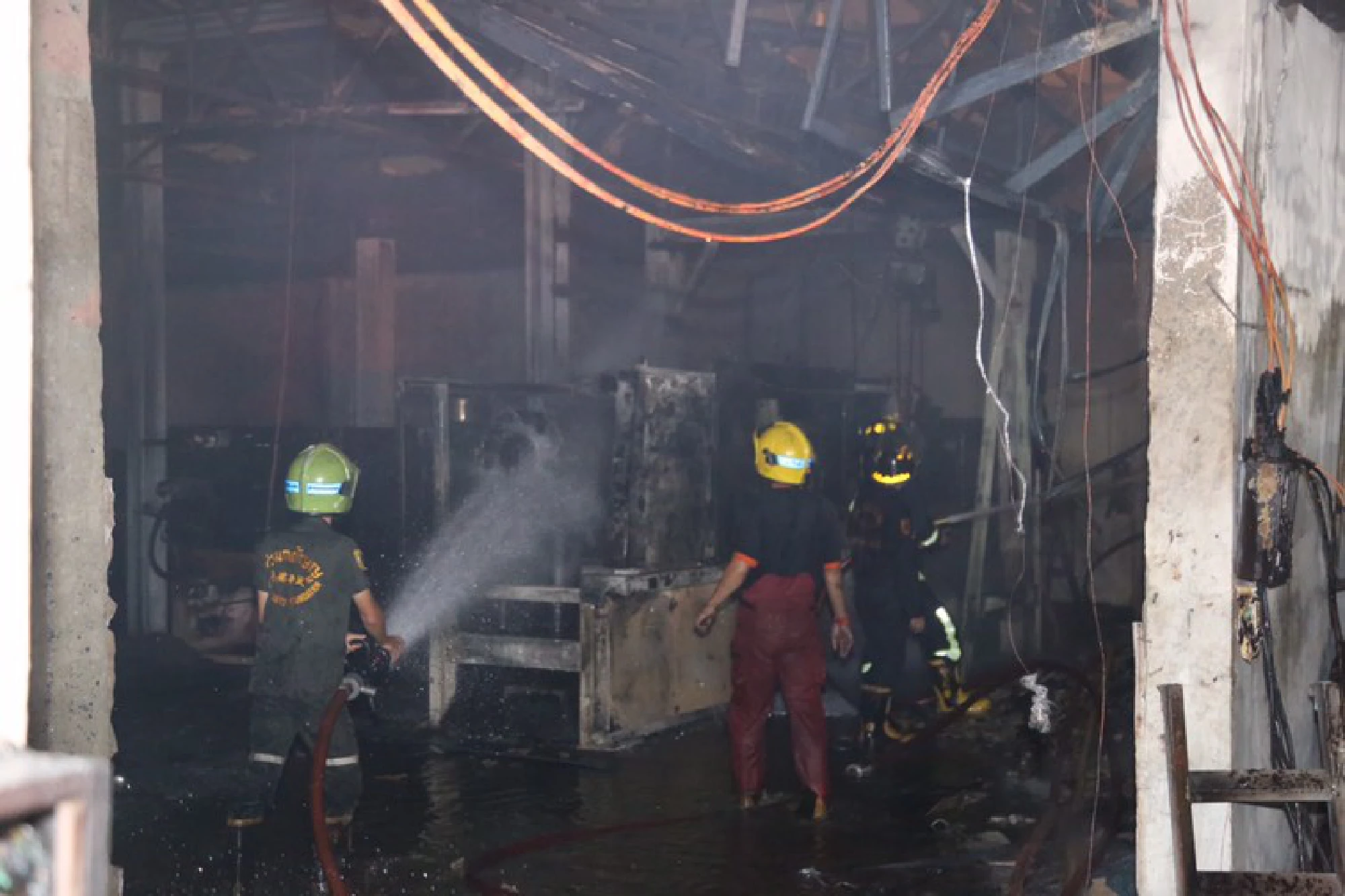 Fire at plastic factory in Bangkok