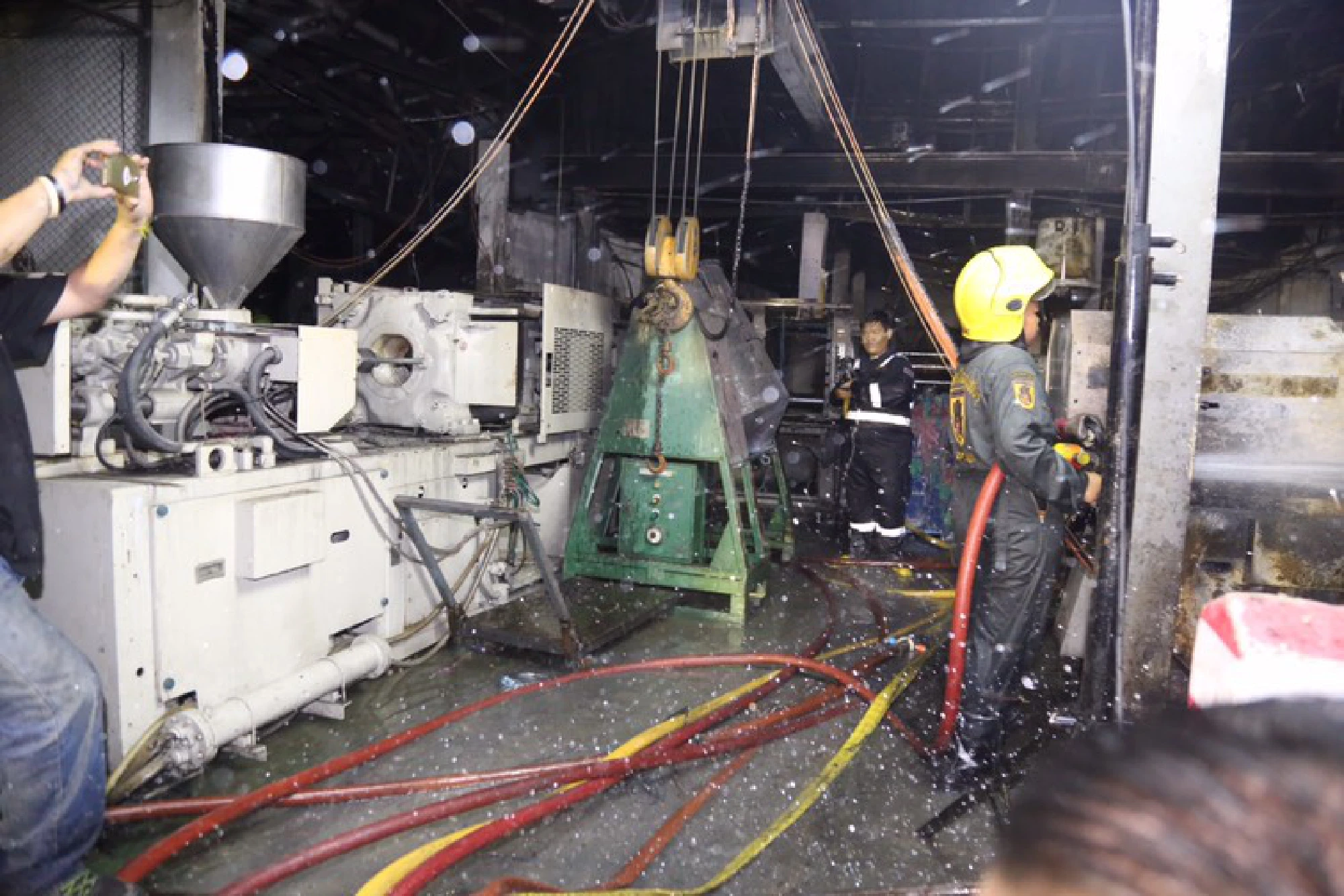 Fire at plastic factory in Bangkok