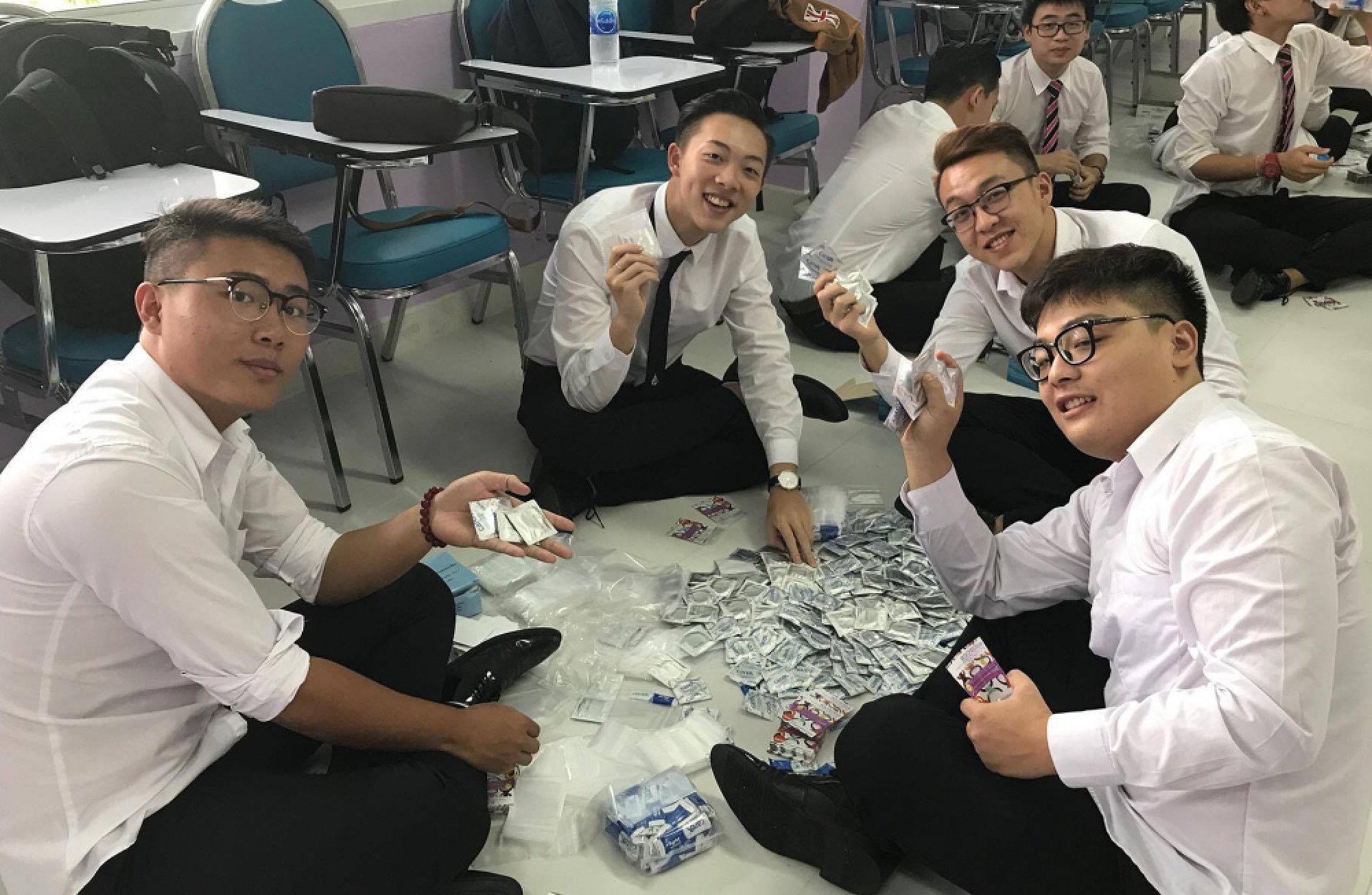 Phuket university sends a safe sex message – 25,000 condoms at a time