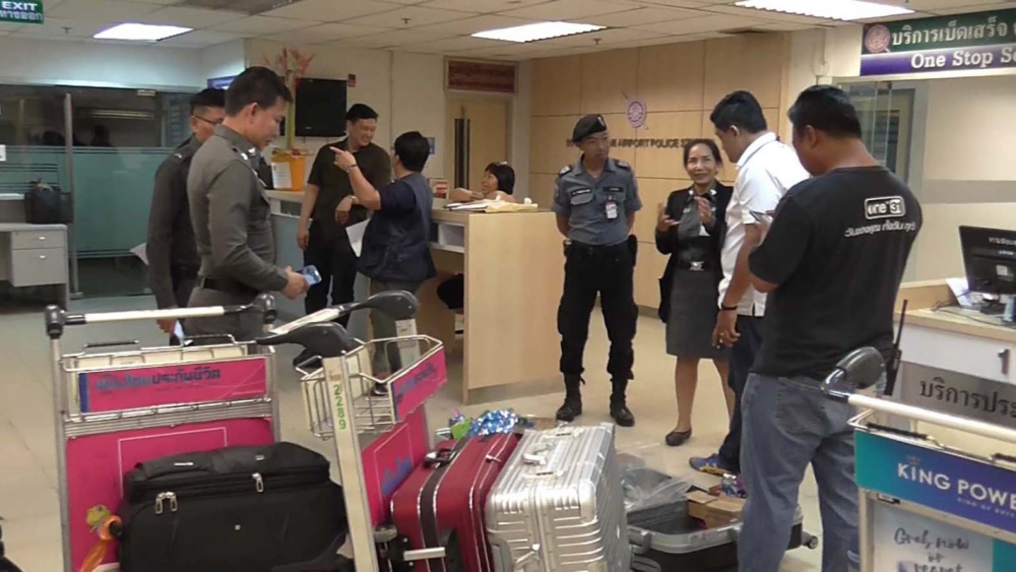 Rhino-horn smugglers arrested at airport