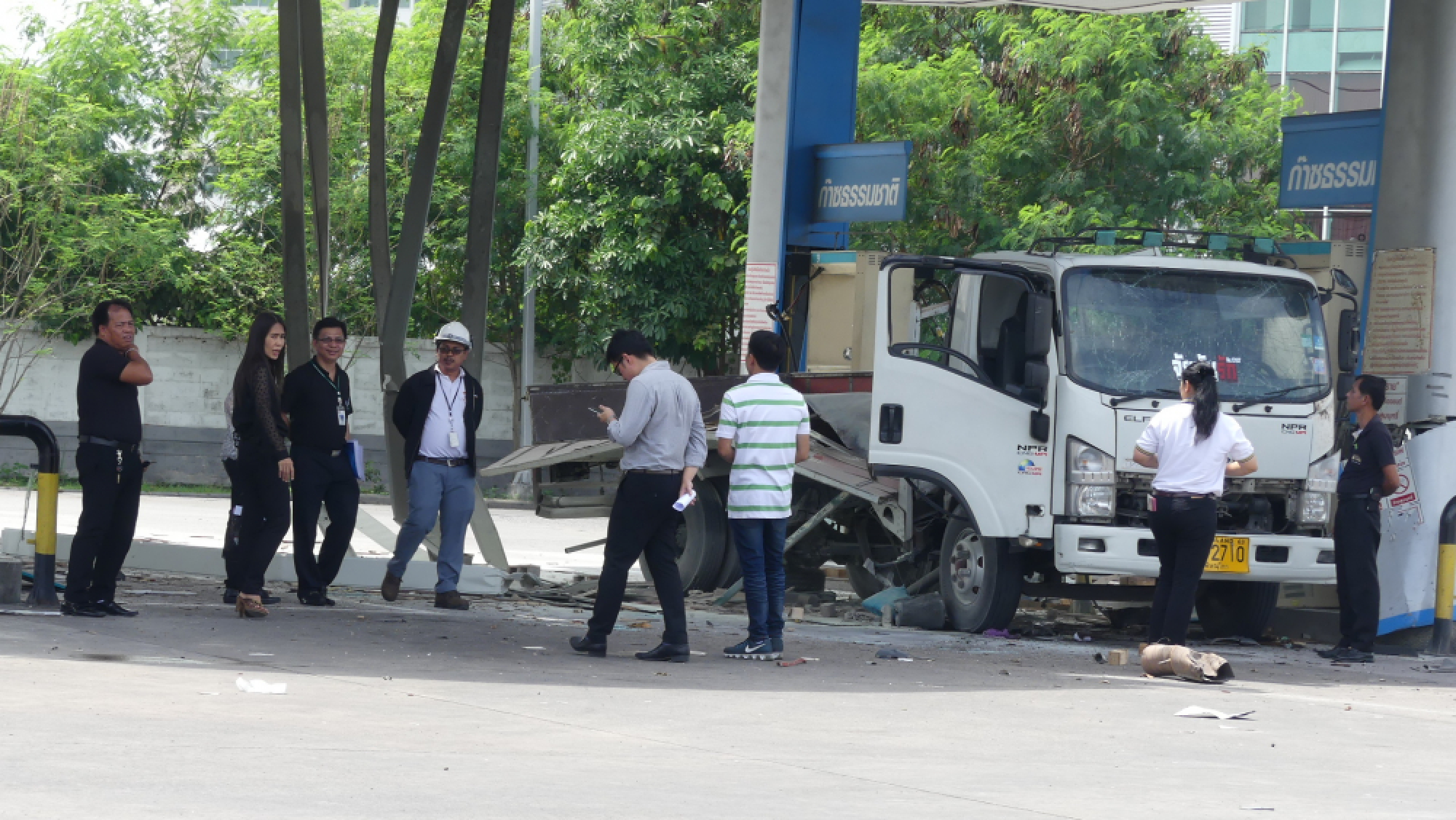 Five injured in explosion at NGV station