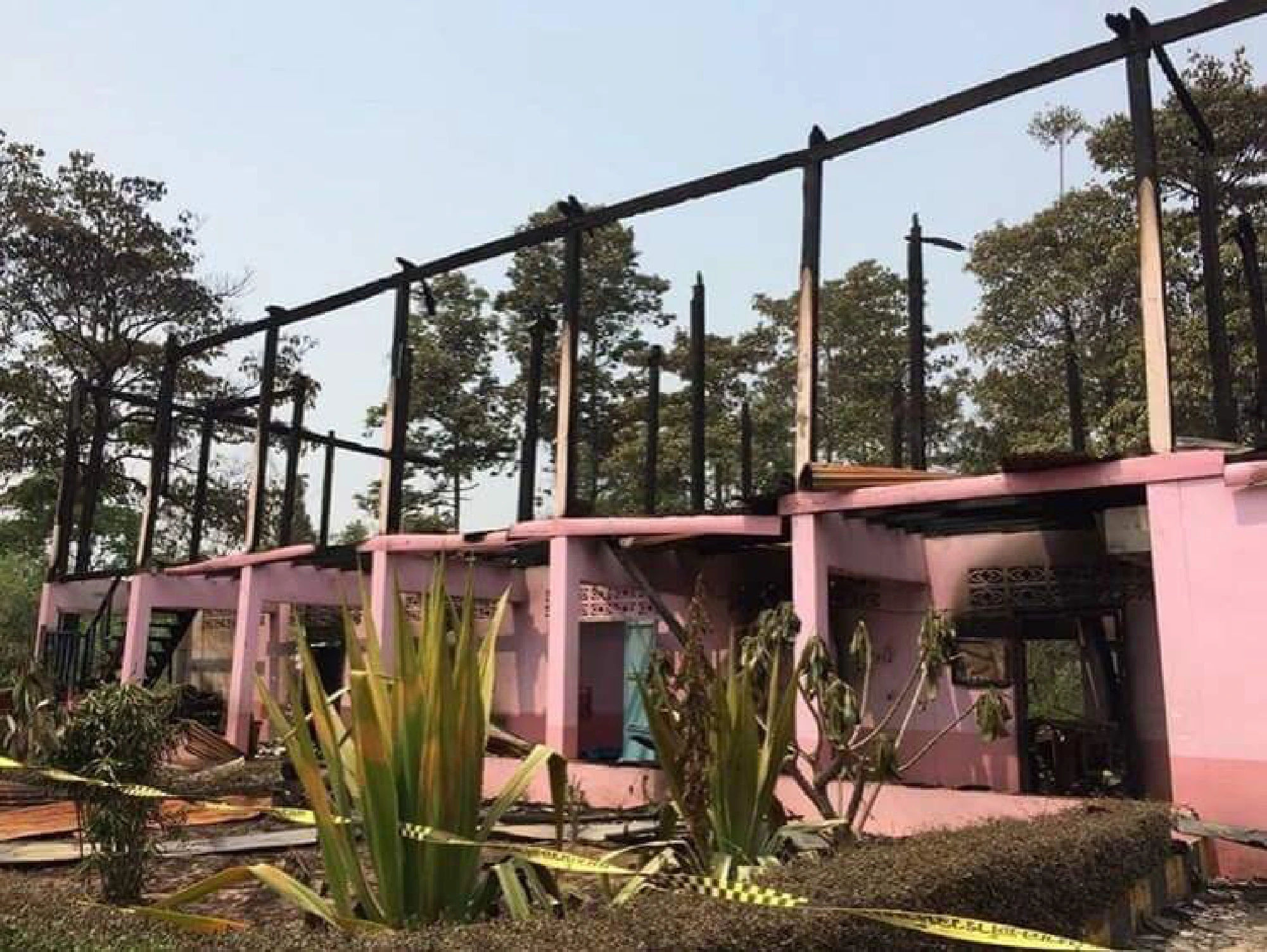 Fire-ravaged school appeals for donations