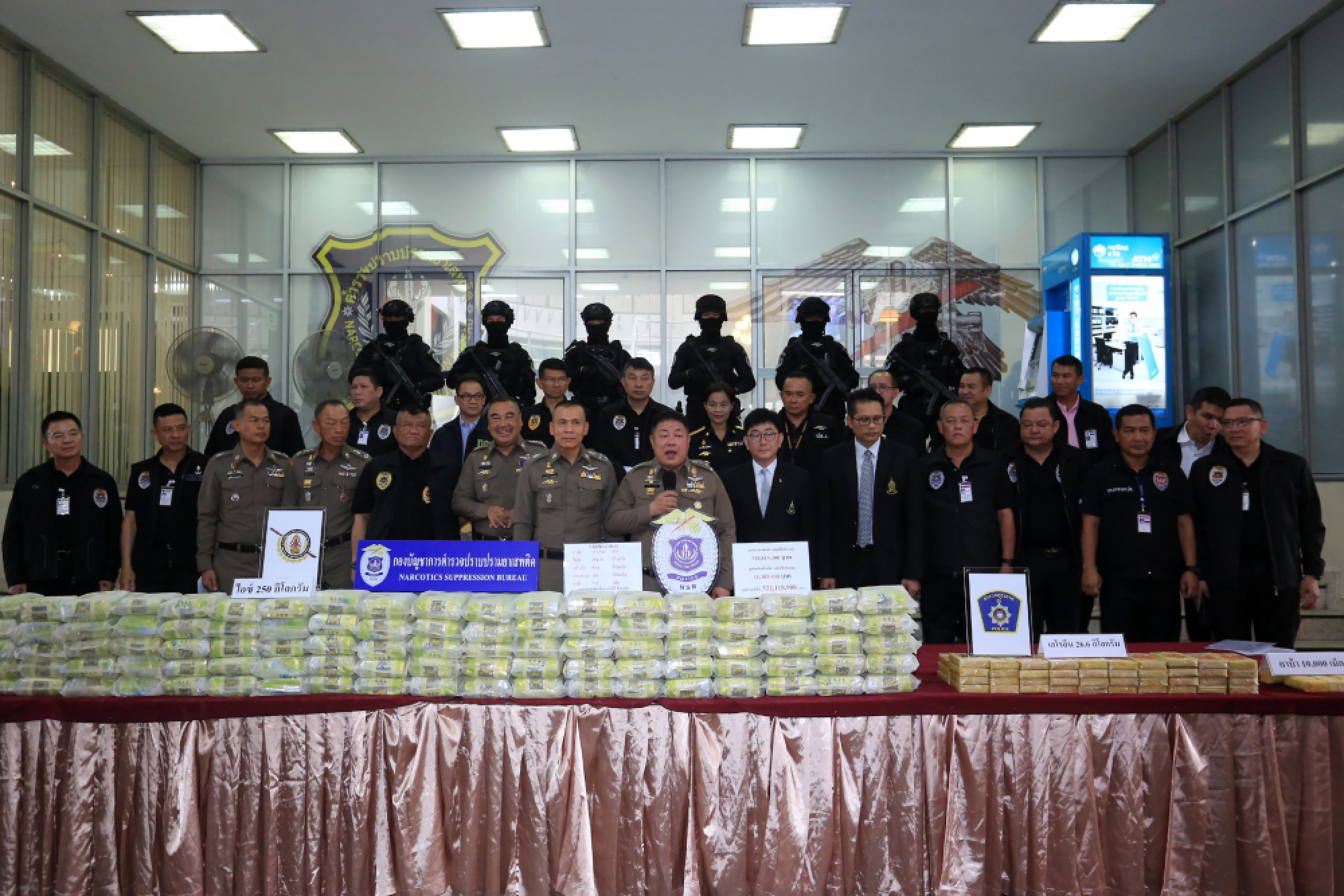 Three-week crime suppression operations net  illicit drugs worth Bt320m from 101 suspects