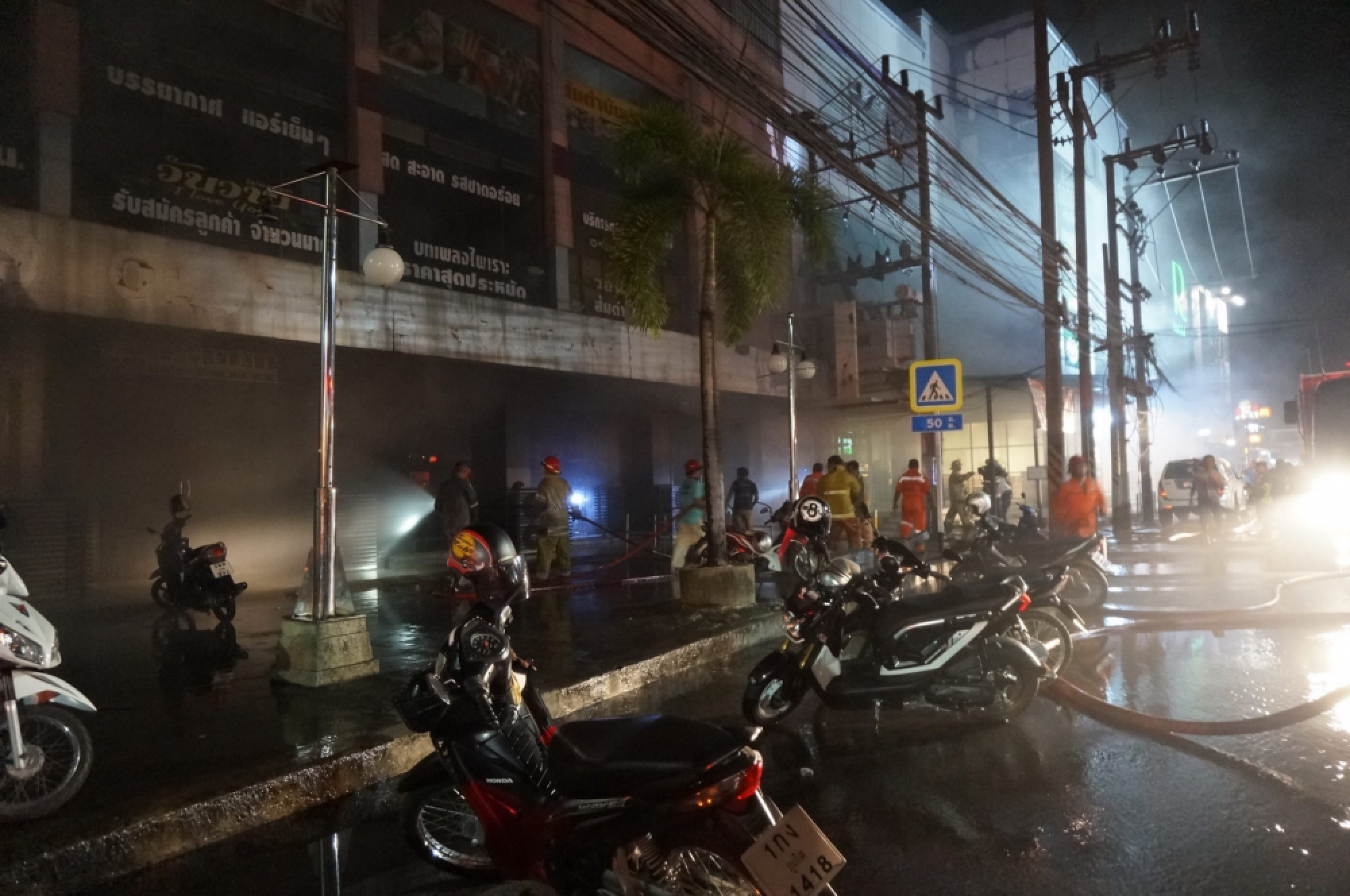 After-hours fire destroys clothes shop at Phuket mall