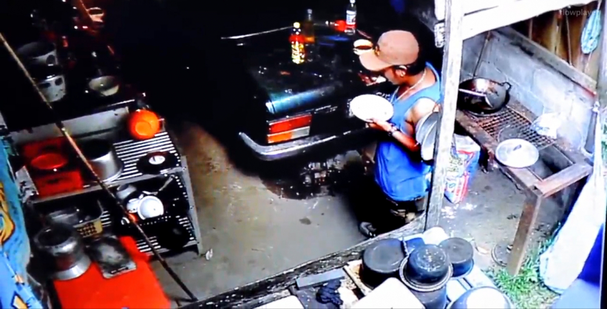 Burglar had meal before stealing motorcycle from repair shop in Phang Nga