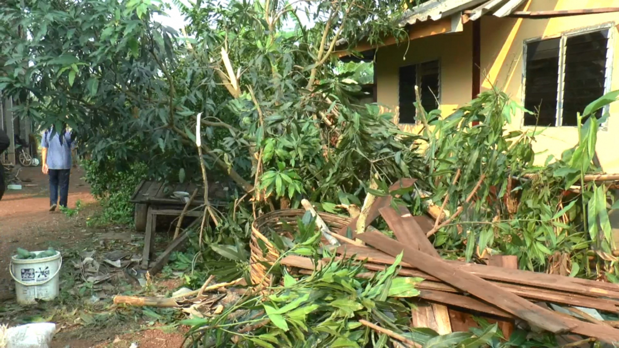 Troops, officials help Phayao families after storms