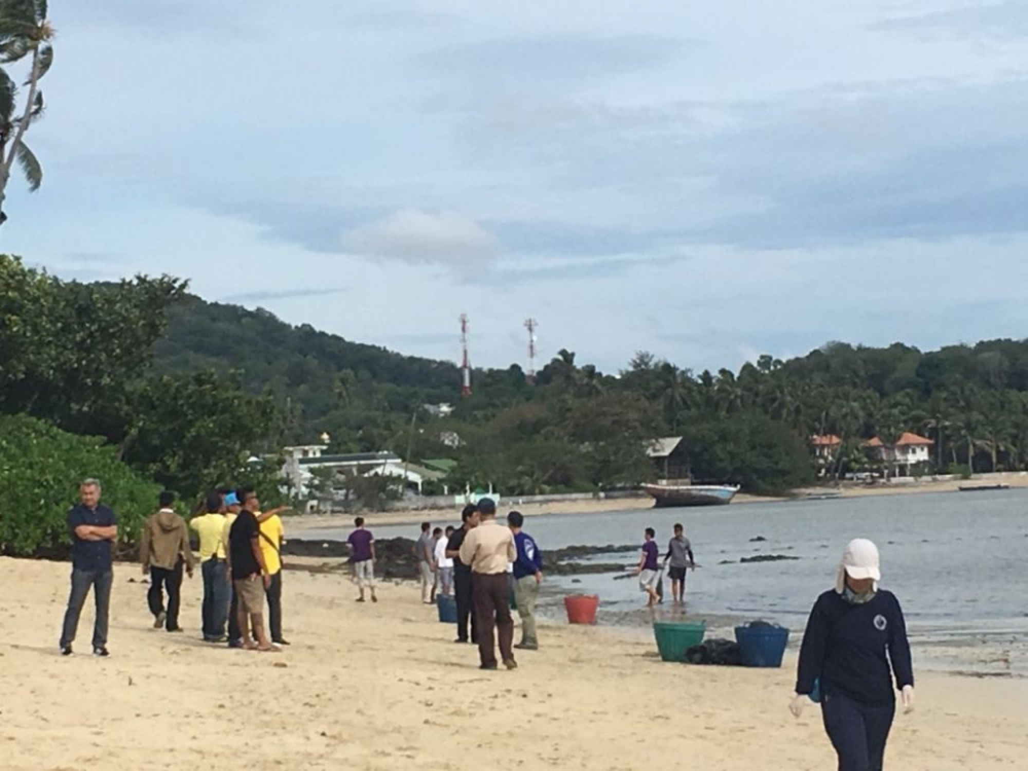 Phuket beach nearly back to normal after oil-spill clean-up