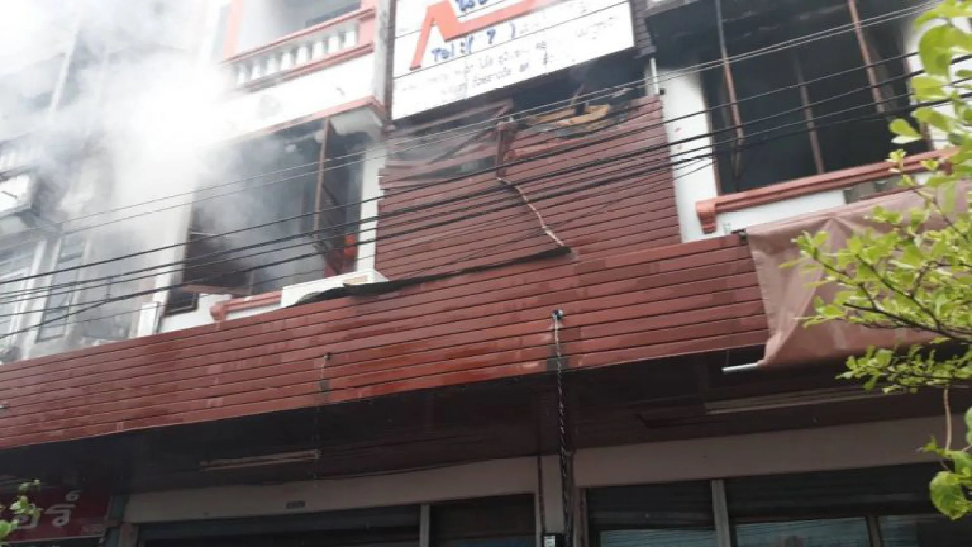 Fire damages embroidery shop in Phuket, Thaiger radio station goes off air