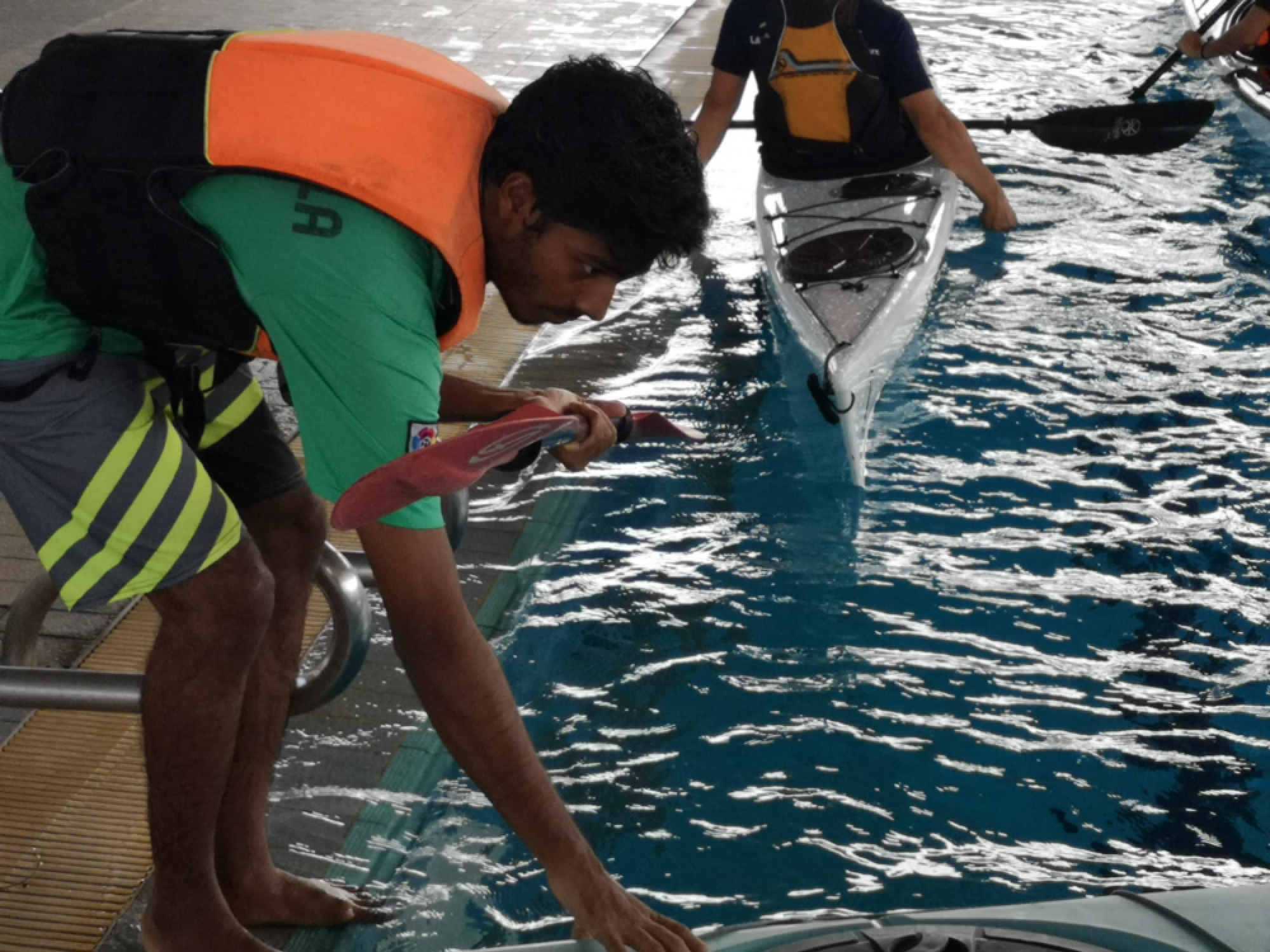 Kayakers prepare for mission to collect waste in Chao Phraya