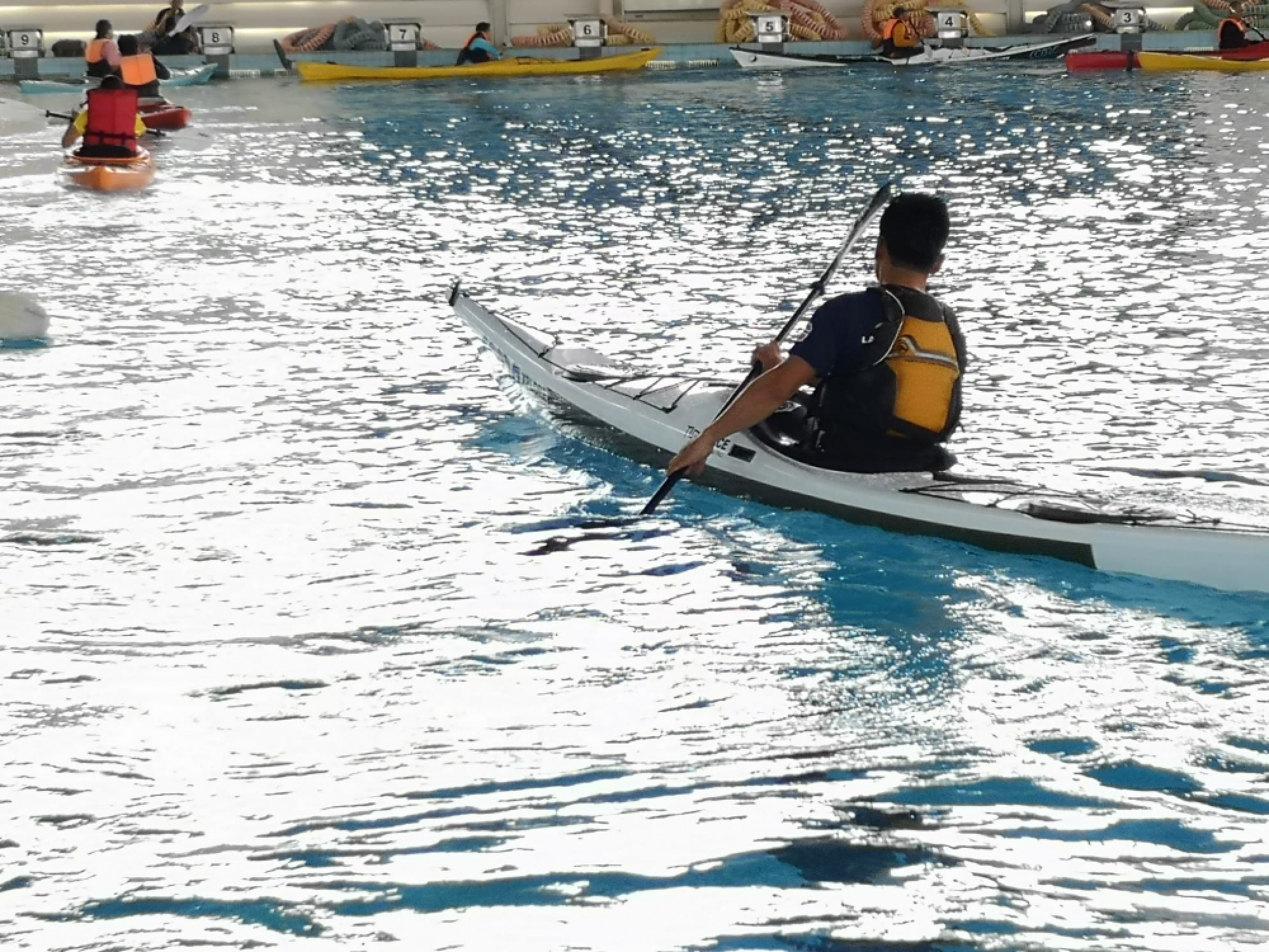 Kayakers prepare for mission to collect waste in Chao Phraya