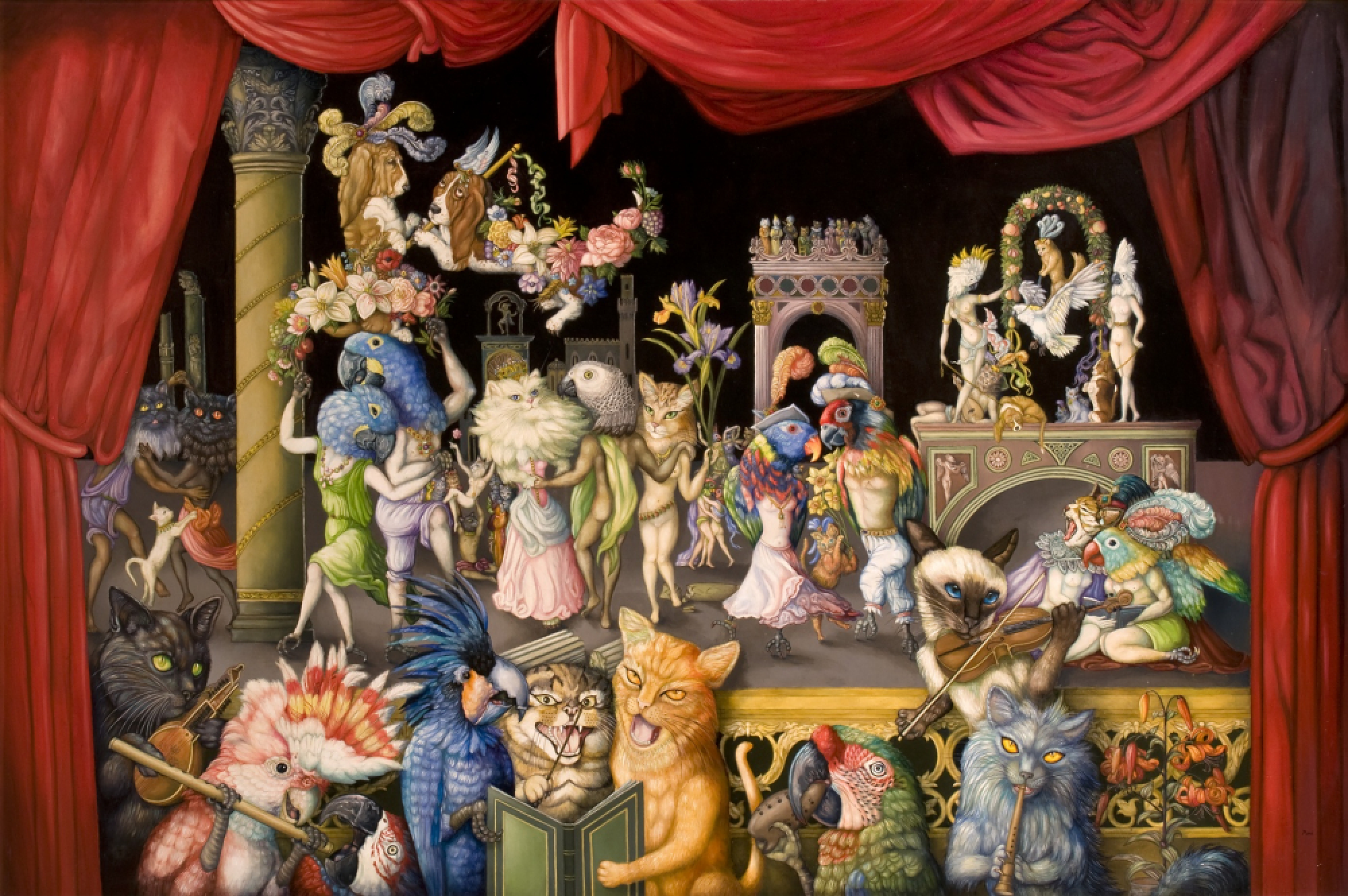 Contrasts on the canvas