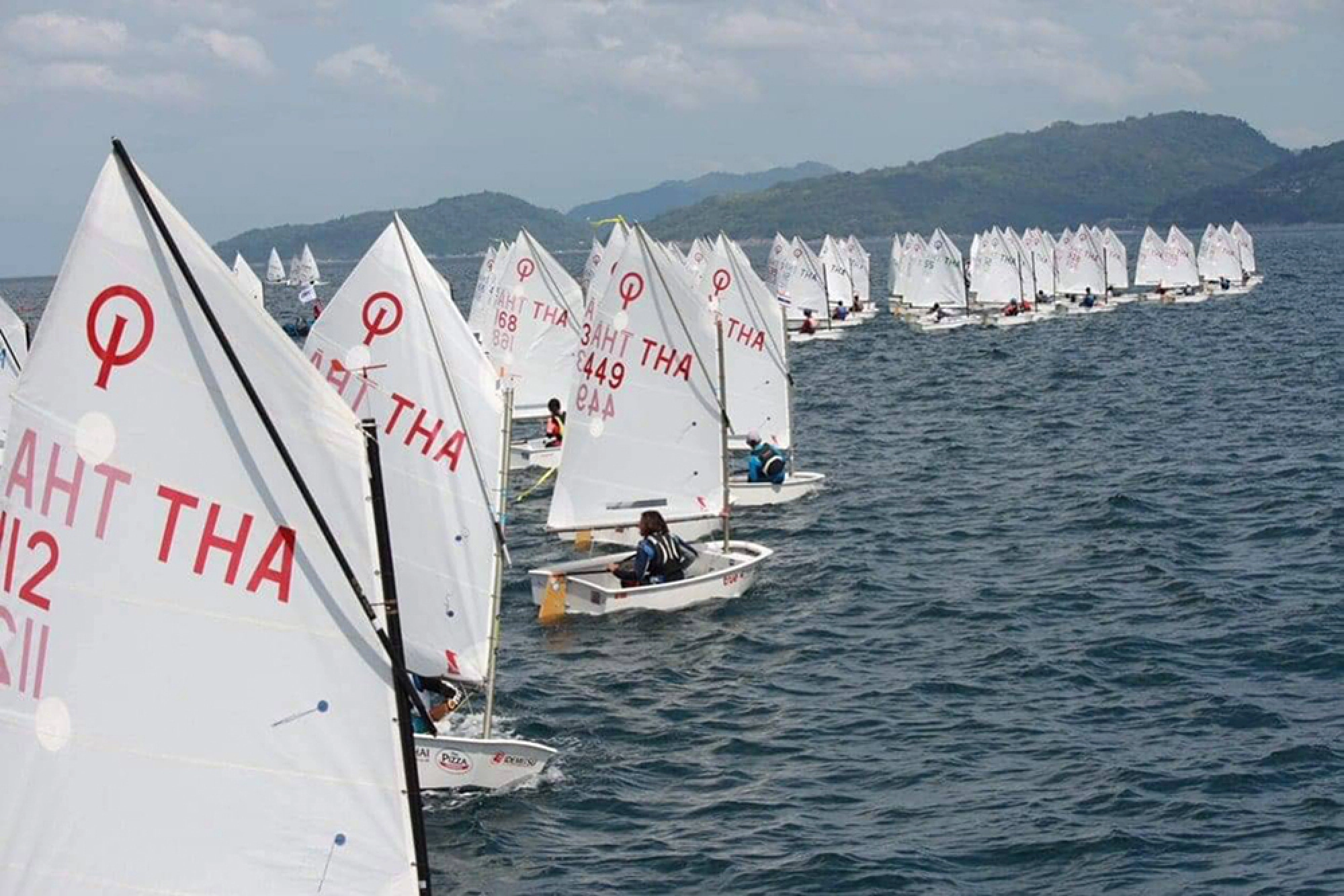 No wind for the big boats, but plenty for the smaller ones