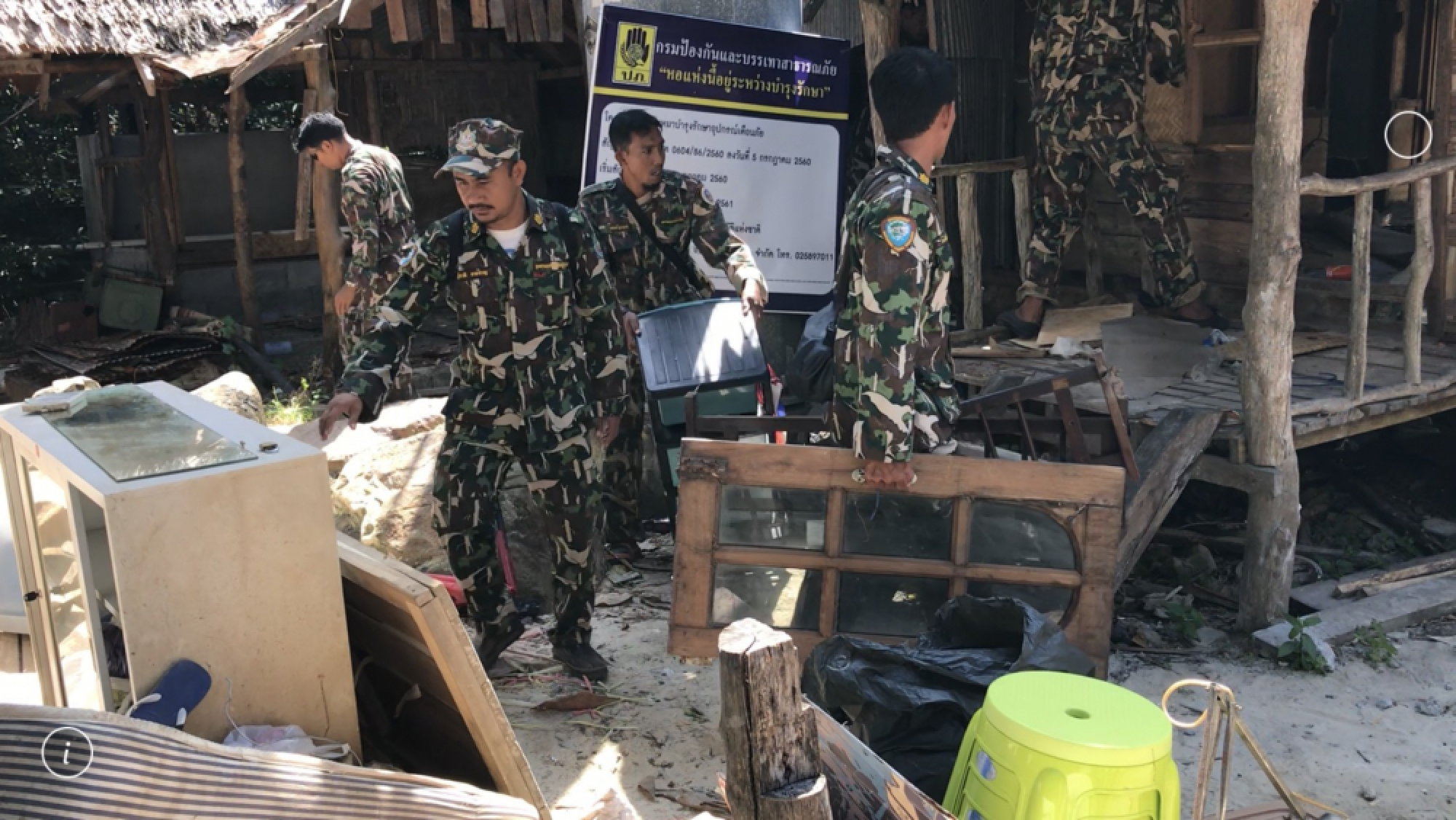 Authorities dismantle structures encroaching on Phi Phi national park