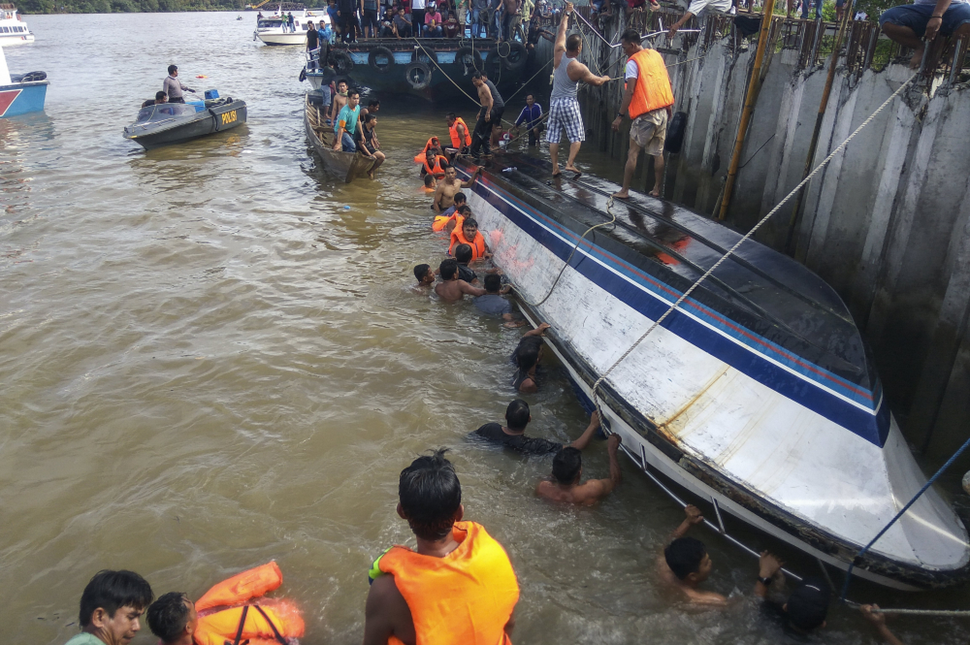 At least eight dead as passenger boat capsizes in Indonesia
