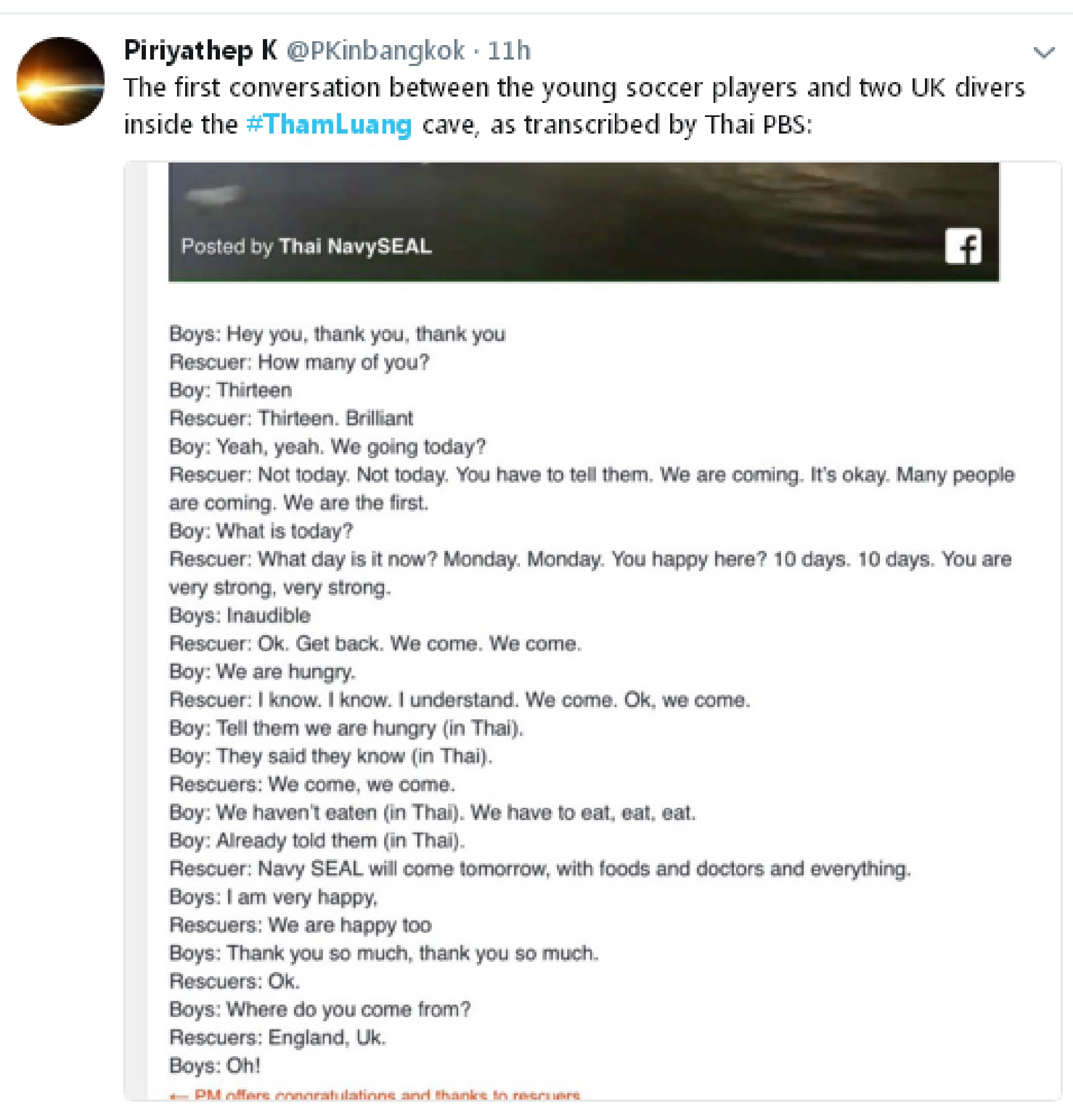Social media erupts with tears of joy as missing team found