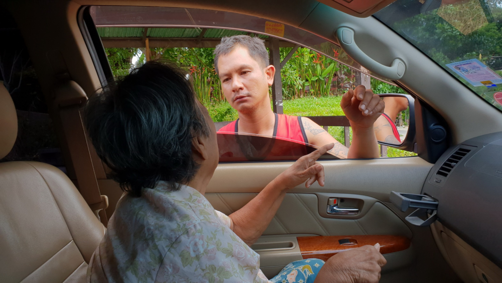 Elderly disabled woman rescued from Chon Buri bus shelter