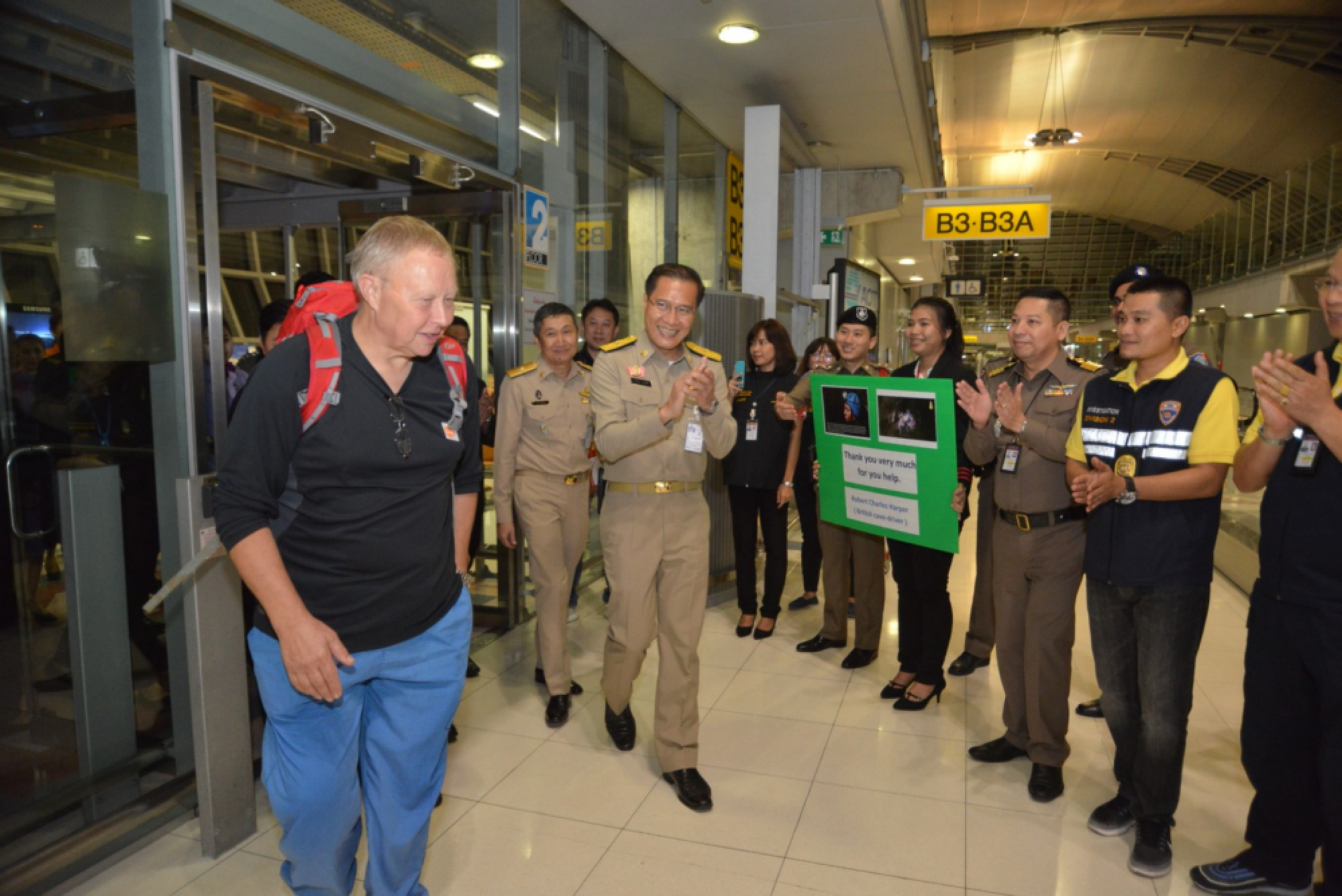 Warm farewell for British caver hero