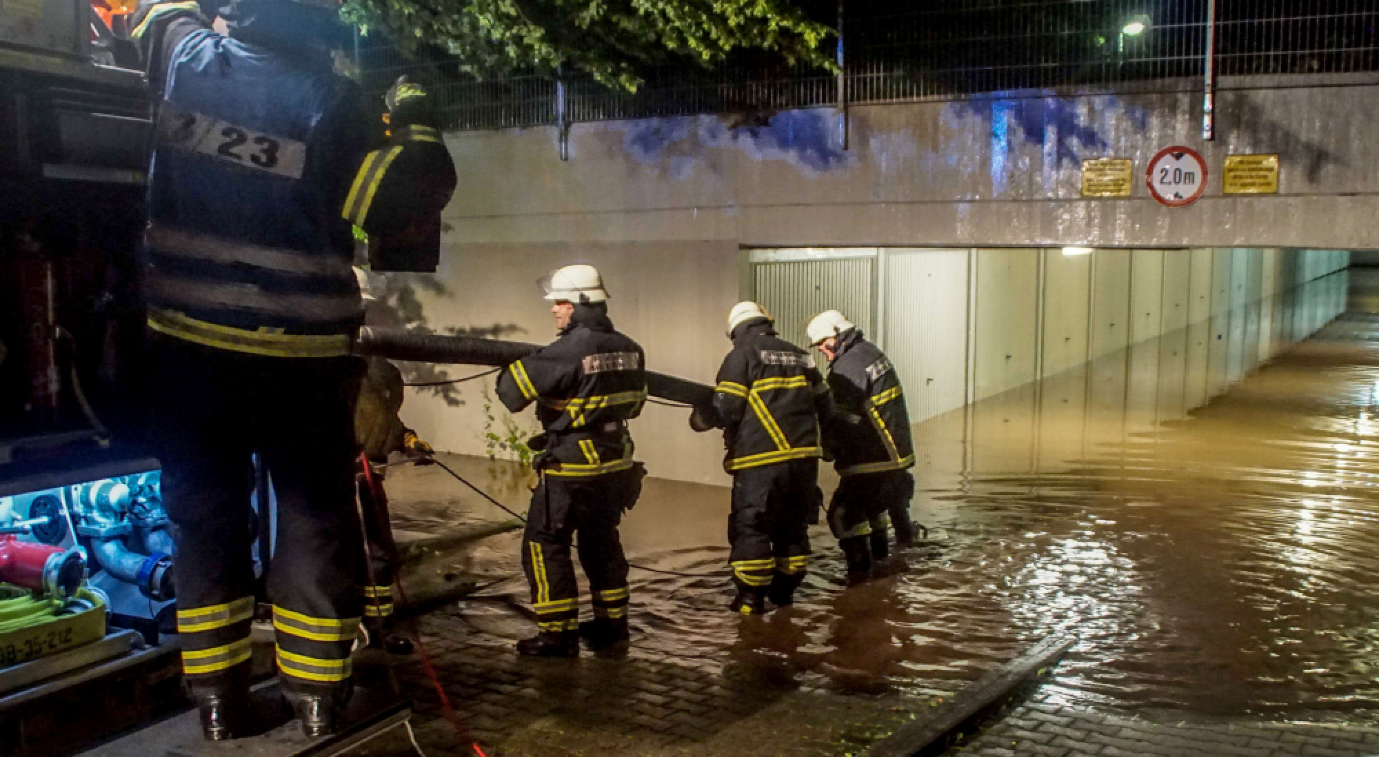 Rainstorms in Germany