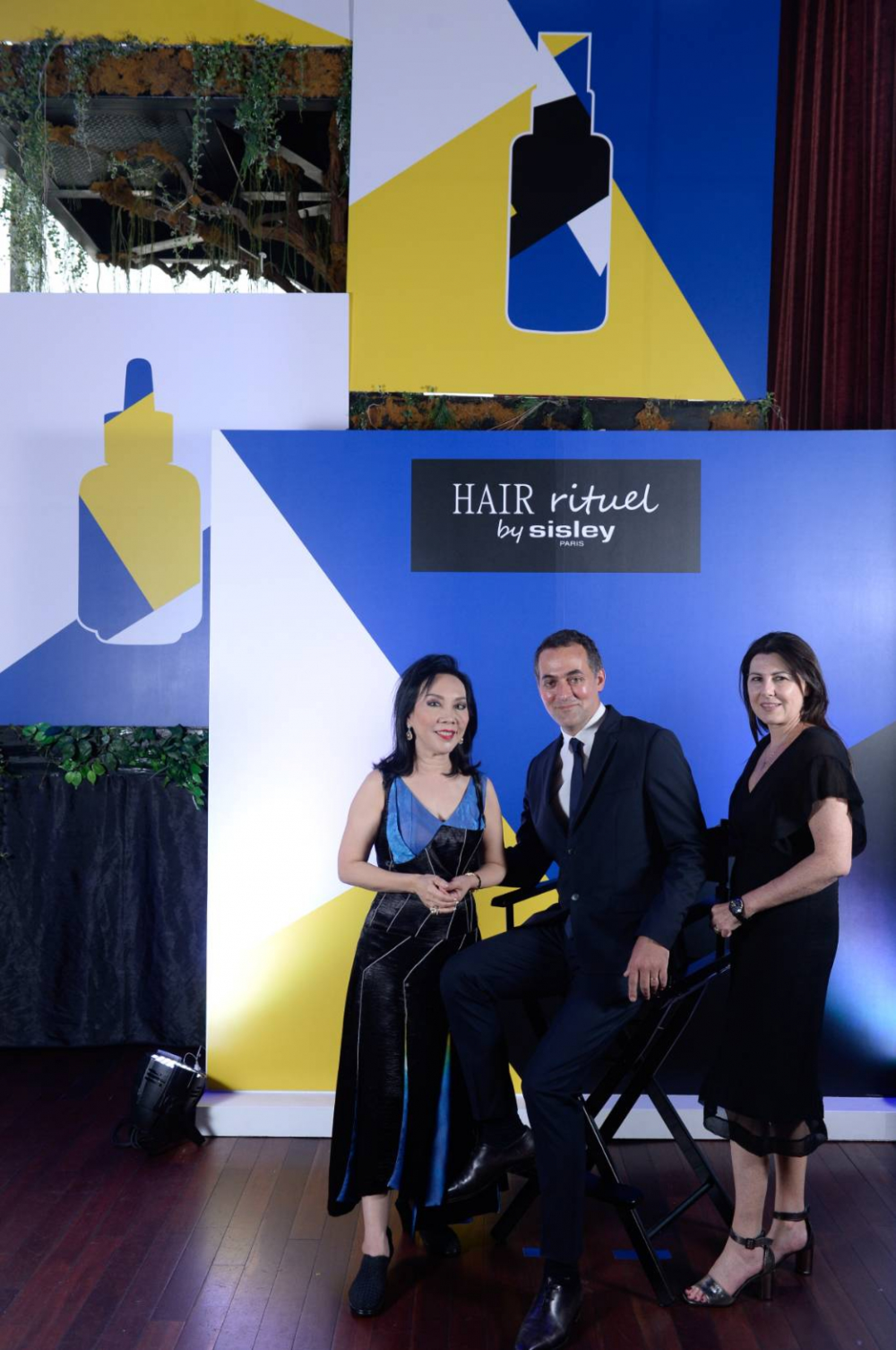 From left, Rujitr Suthanaseriporn, Nicolas and Natalie Chesnier