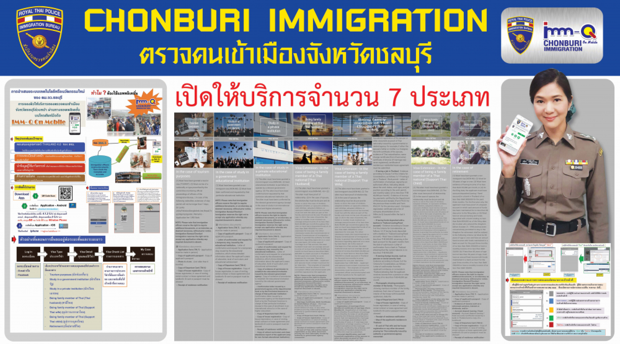 Queuing system via smart phone set to make immigration matters in Chonburi easier