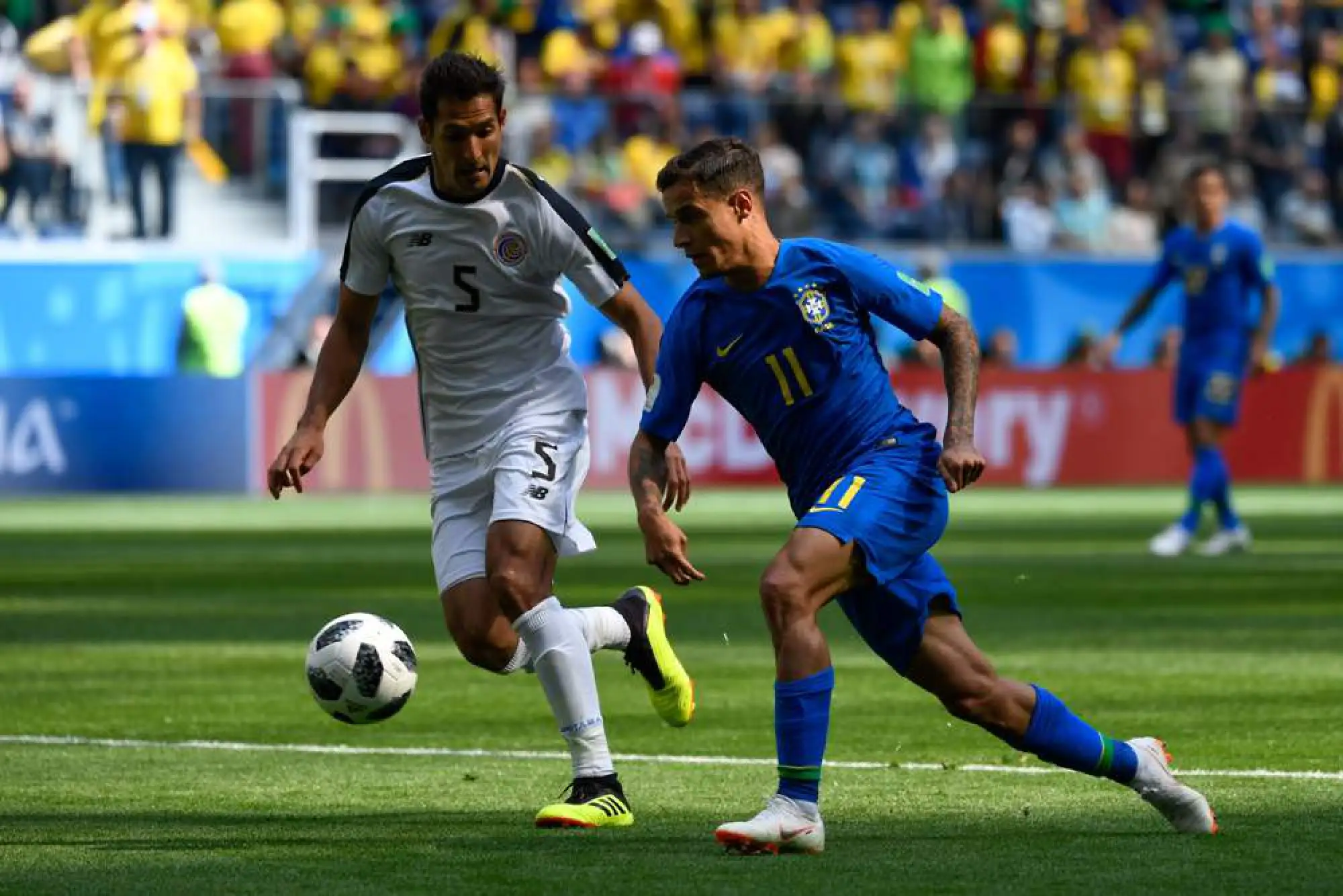 Brazil edge towards World Cup knockouts after Costa Rica late show