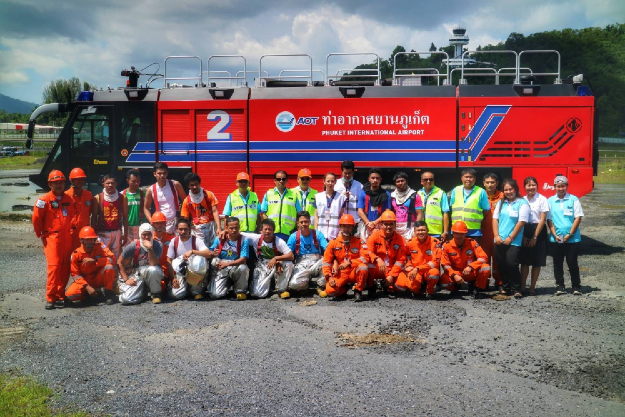 Phuket emergency crews complete airport fire drill