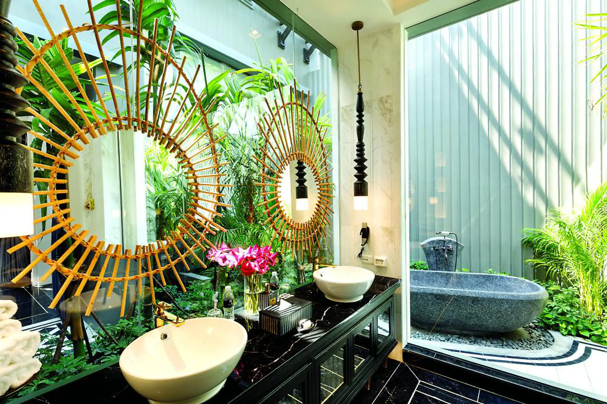 Private butlers and bathtubs in the jungle