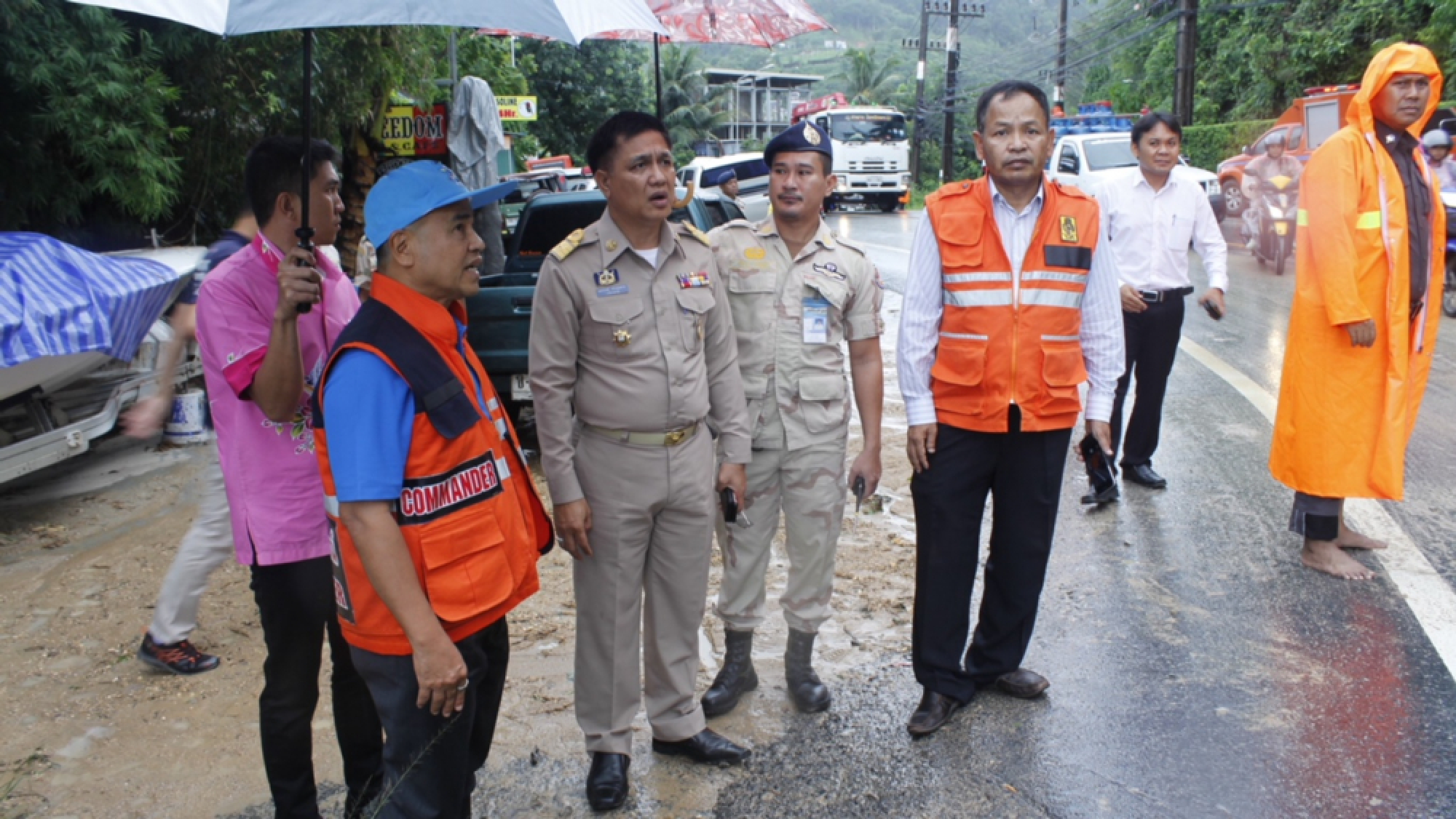 Phuket thunderstorms bring floods and a landslide
