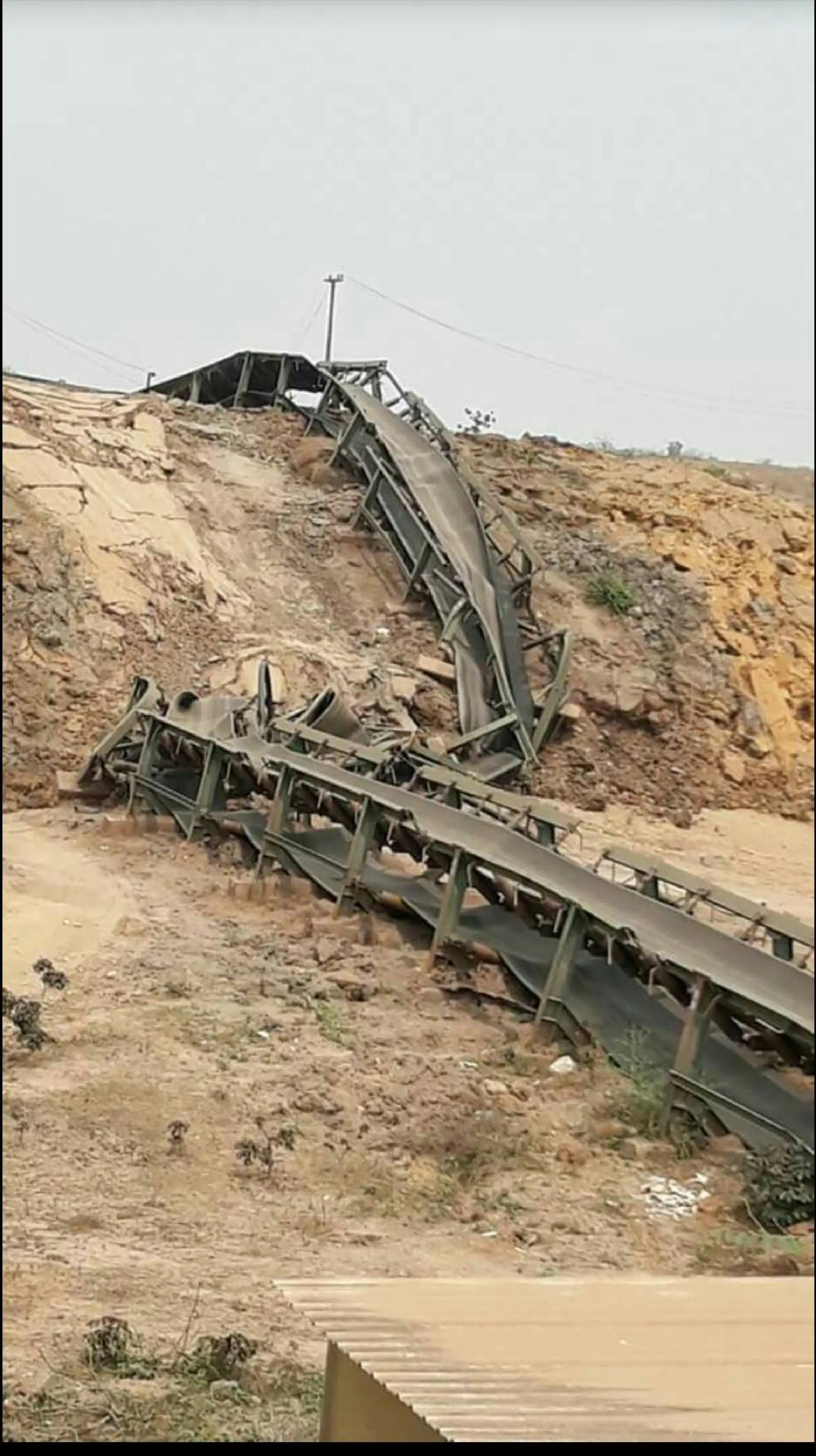 Evacuations considered as landslides fell power poles and close road at Egat’s Lampang mine