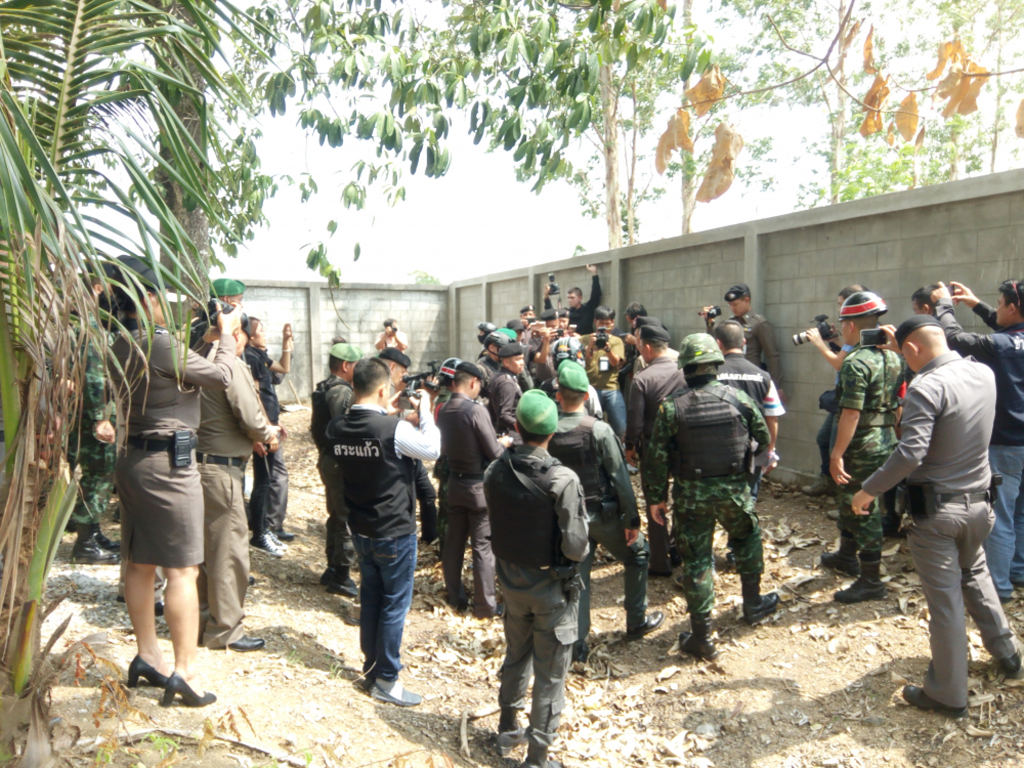 Third suspect in Sa Kaew double murder re-enacts crime