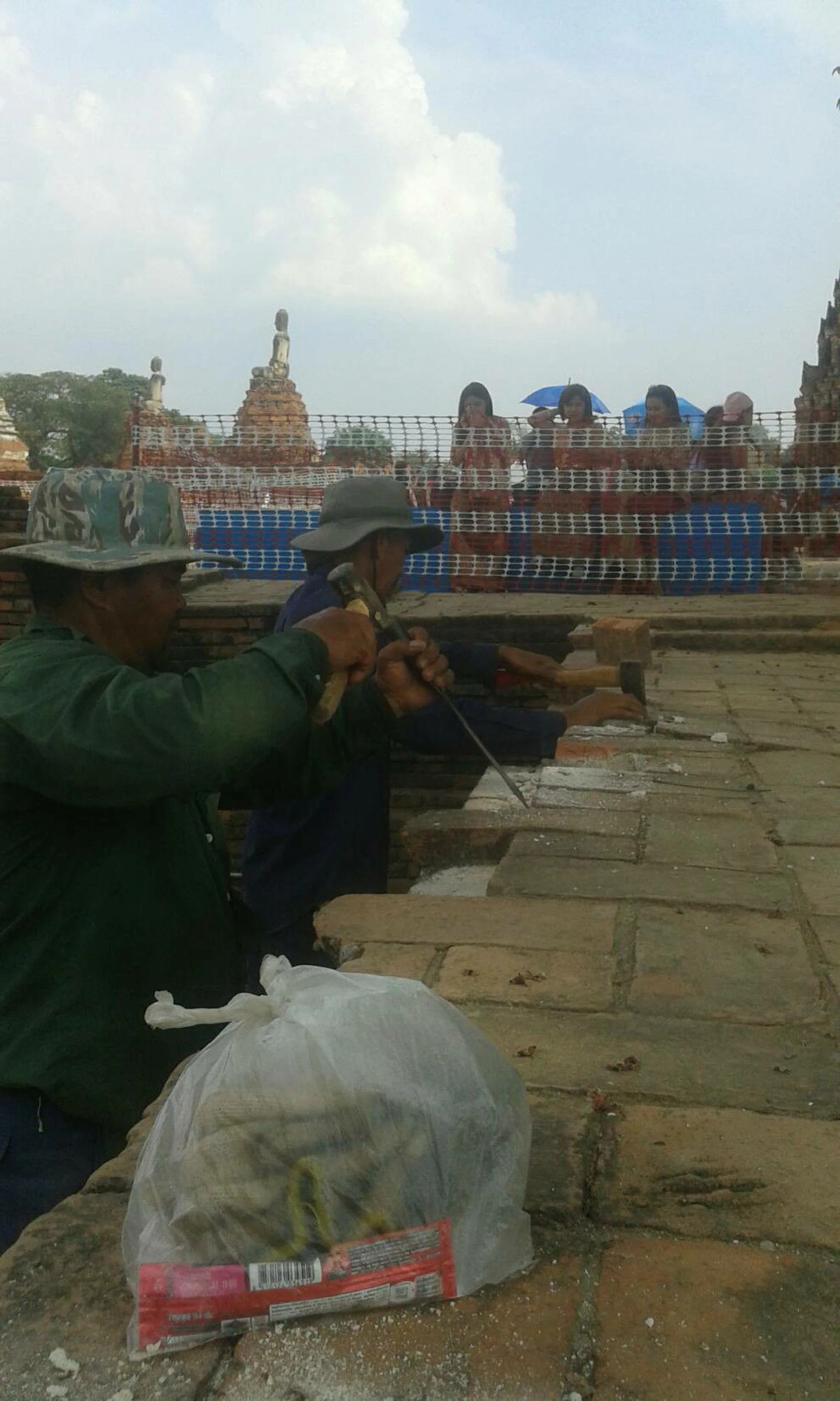 Ancient Ayutthaya temple damaged by drama-obsessed tourists