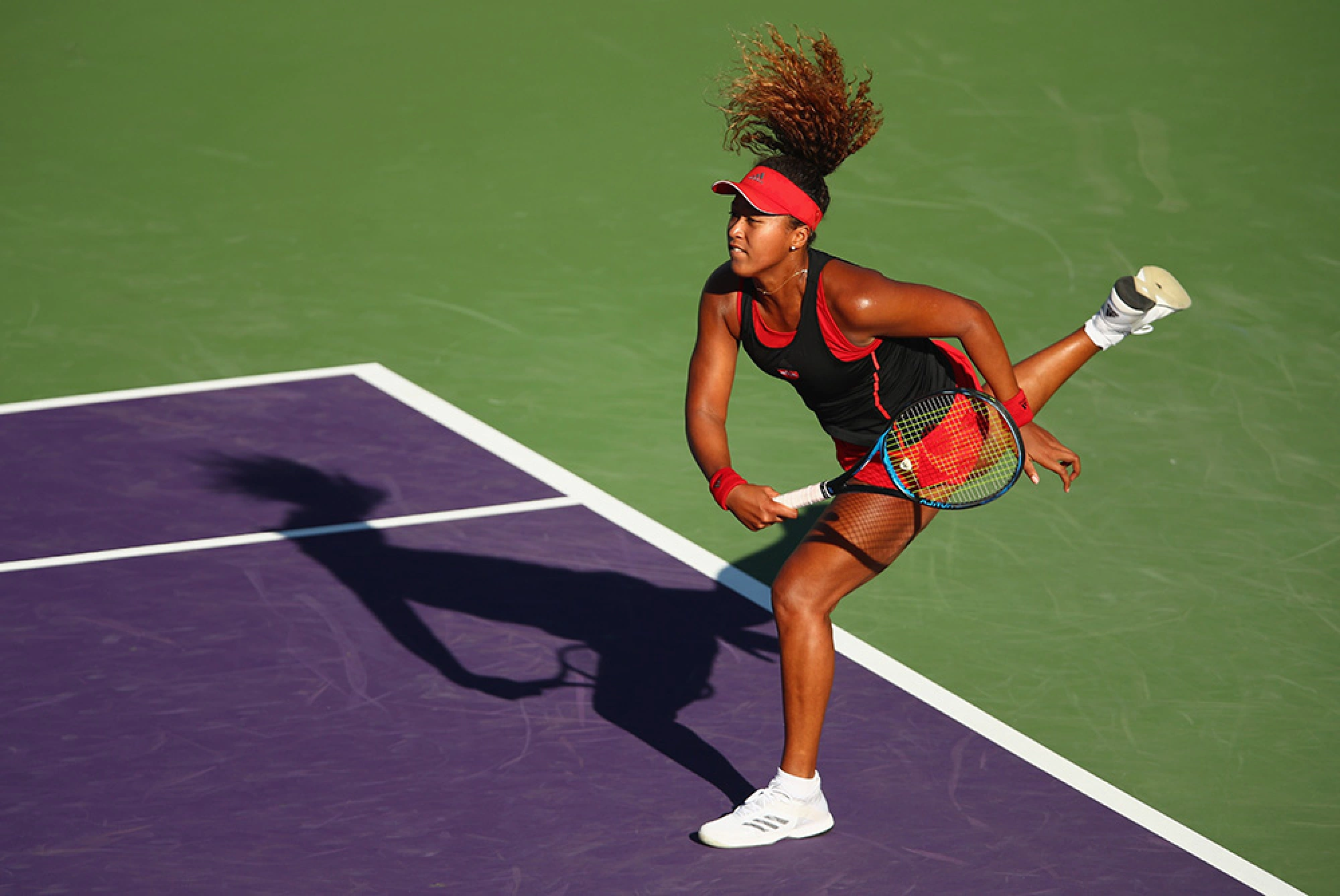 Serena crashes out in Miami as nervous Osaka advances