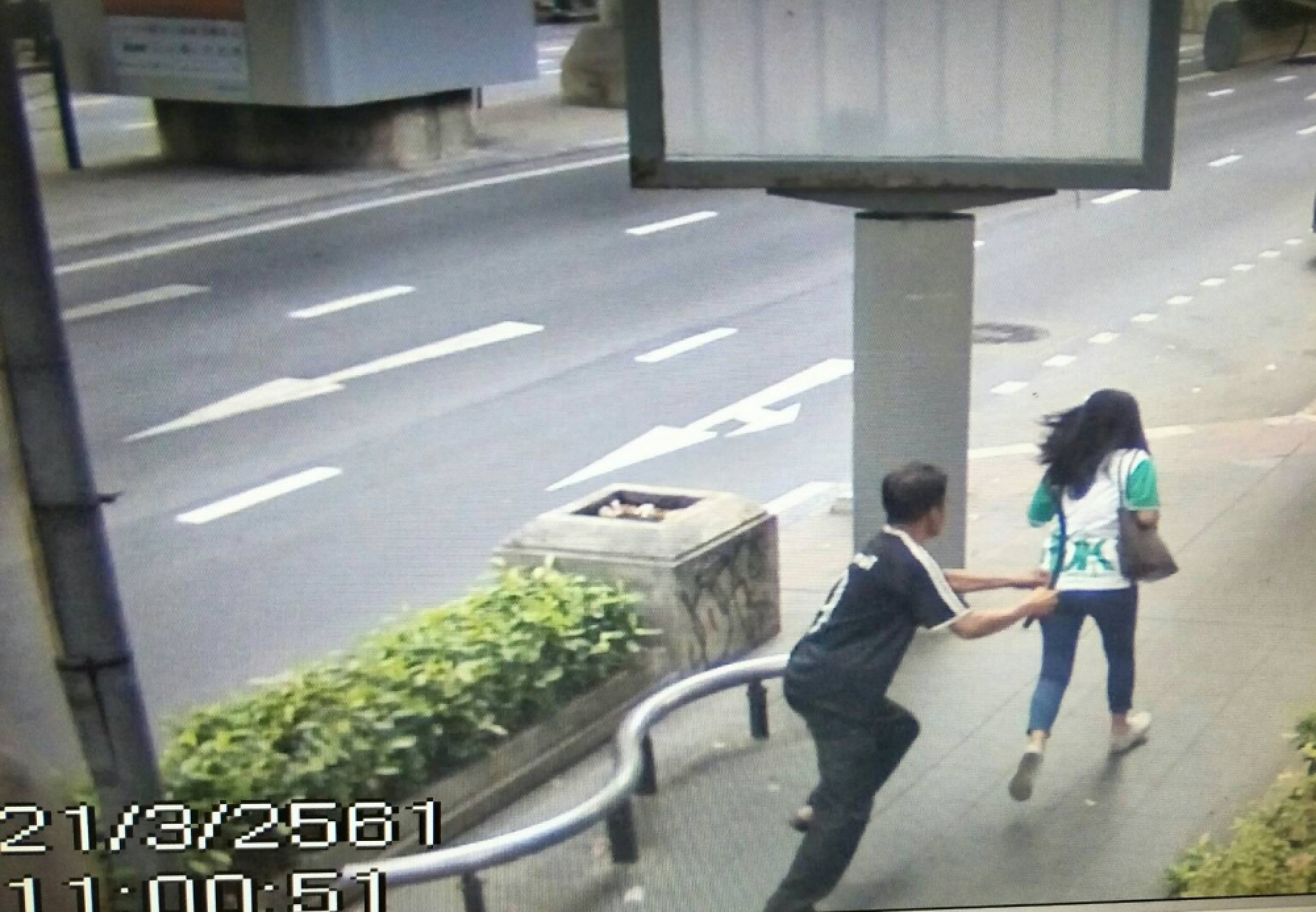 ‘Dangerous’ vagrant believed behind attack on woman outside police HQ