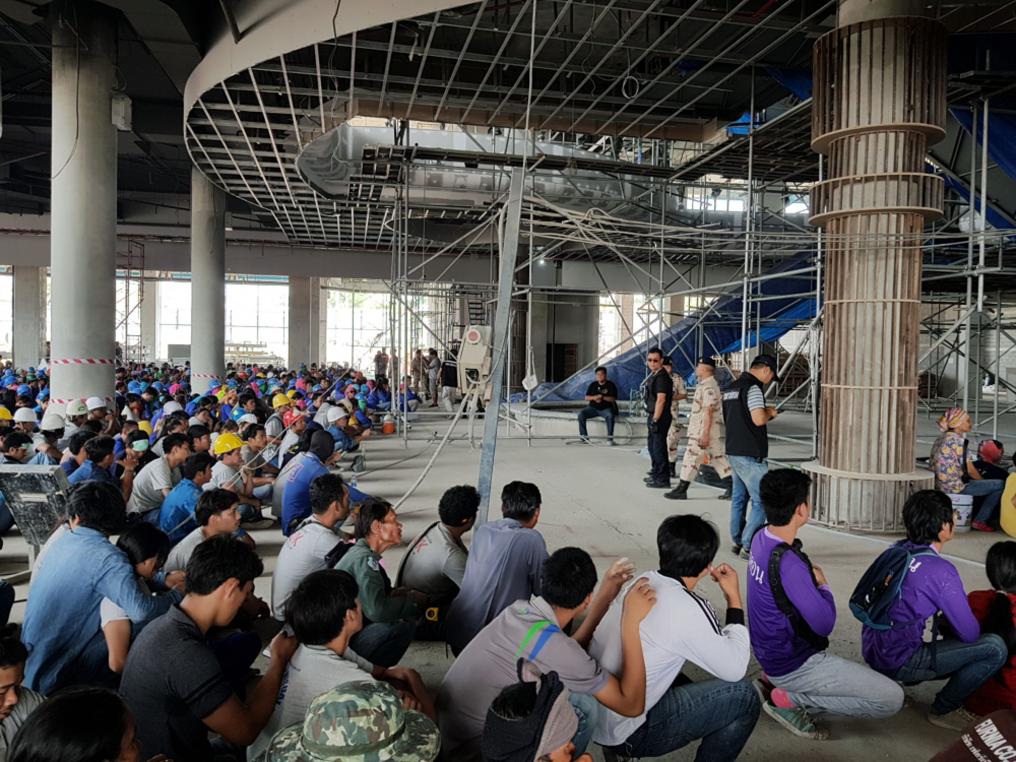 Authorities investigate Pattaya construction site for illegal workers