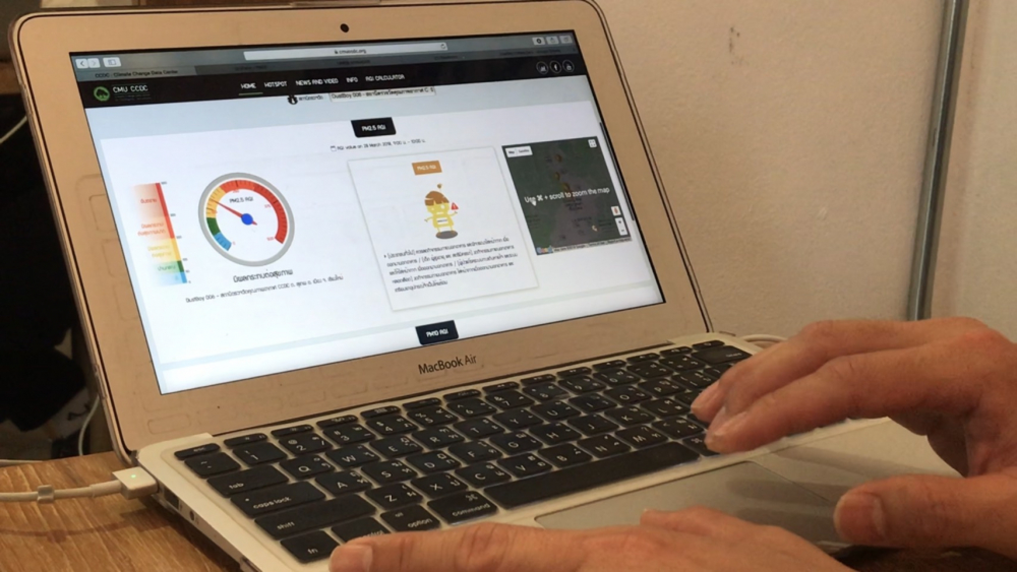 Line bot helps public monitor air pollution in Chiang Mai