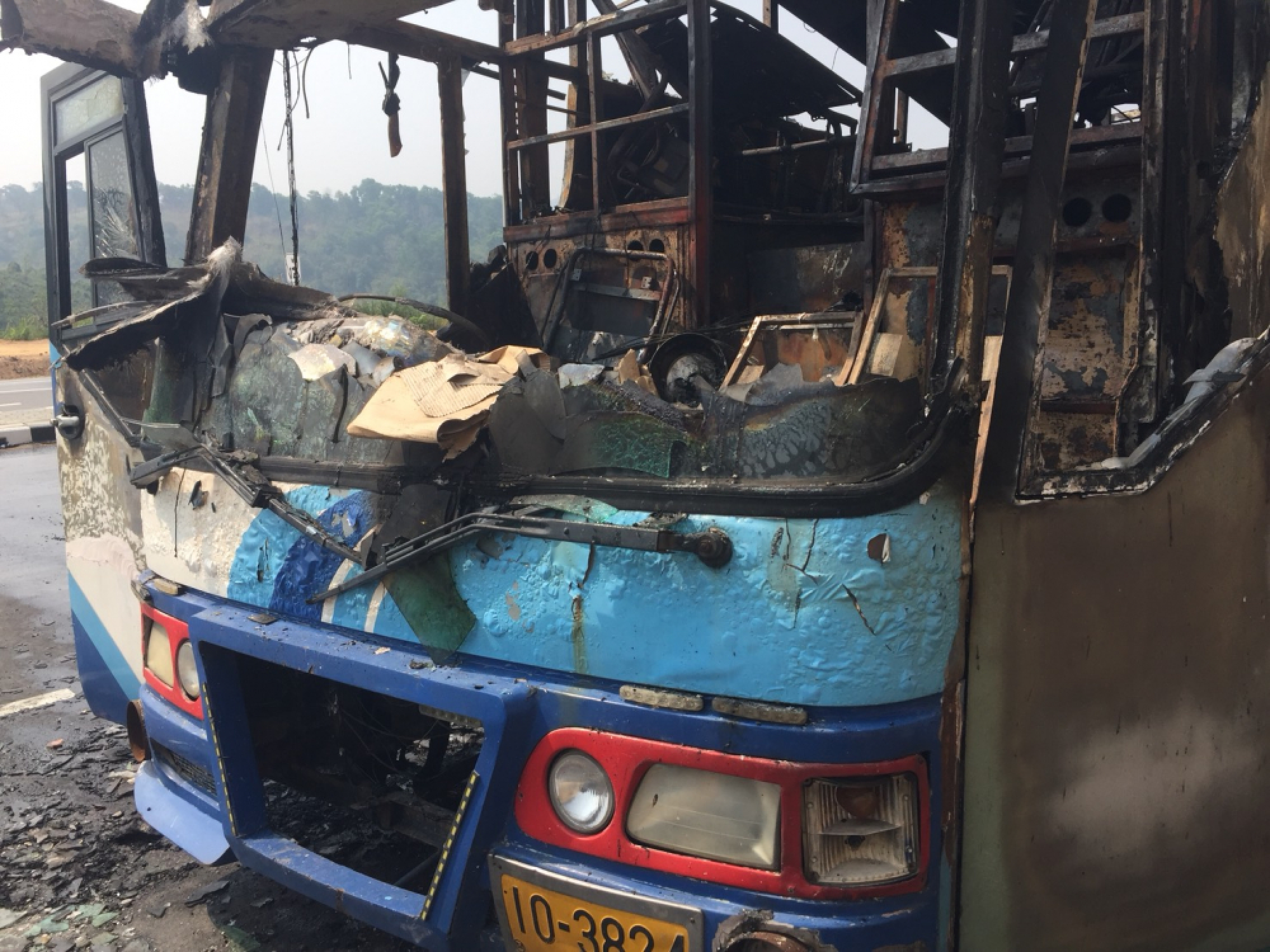 Condition of bus under scrutiny as 20 Myanmar migrants perish in fire