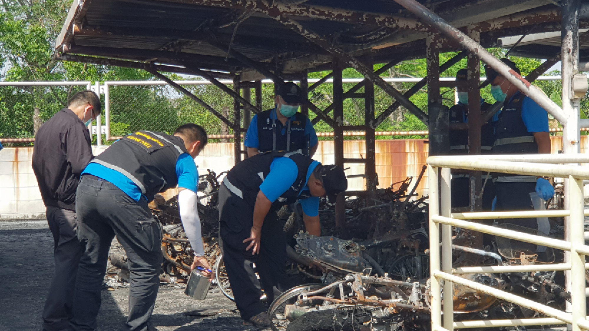 120 motorcycles damaged in Samut Sakhon factory fire