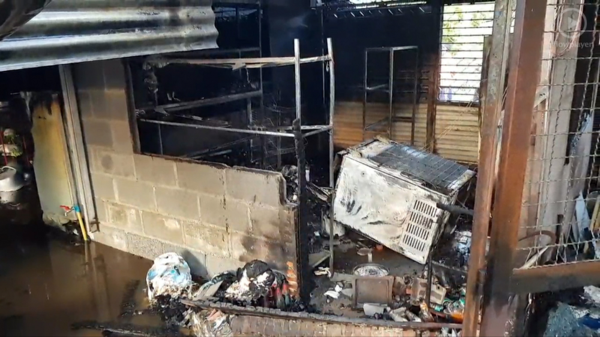 Mom, two children severely burned in grocery store fire in Korat